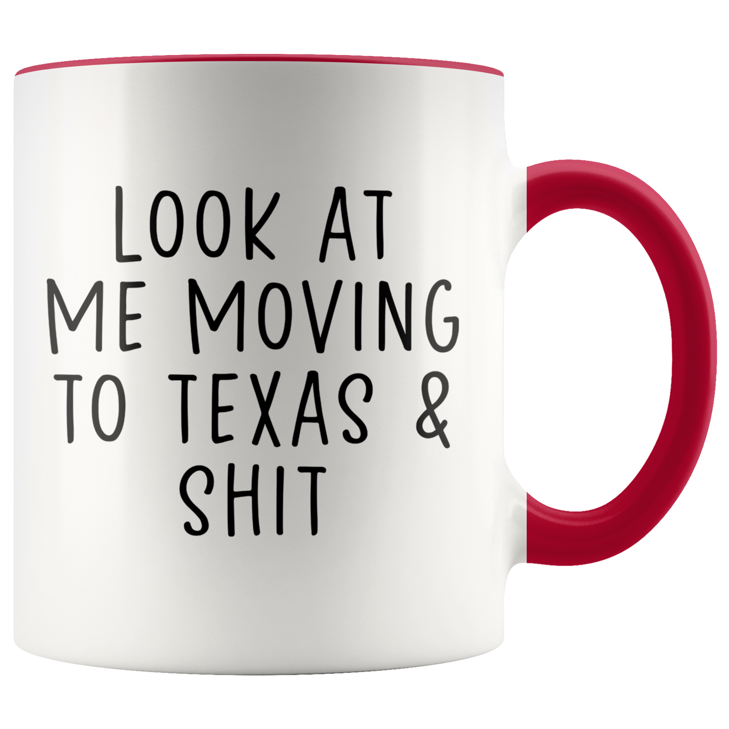 Moving to Texas Gifts, Colorado Coffee Mug, Two Tone Accent Cup, Birthday Gift for Men and Women