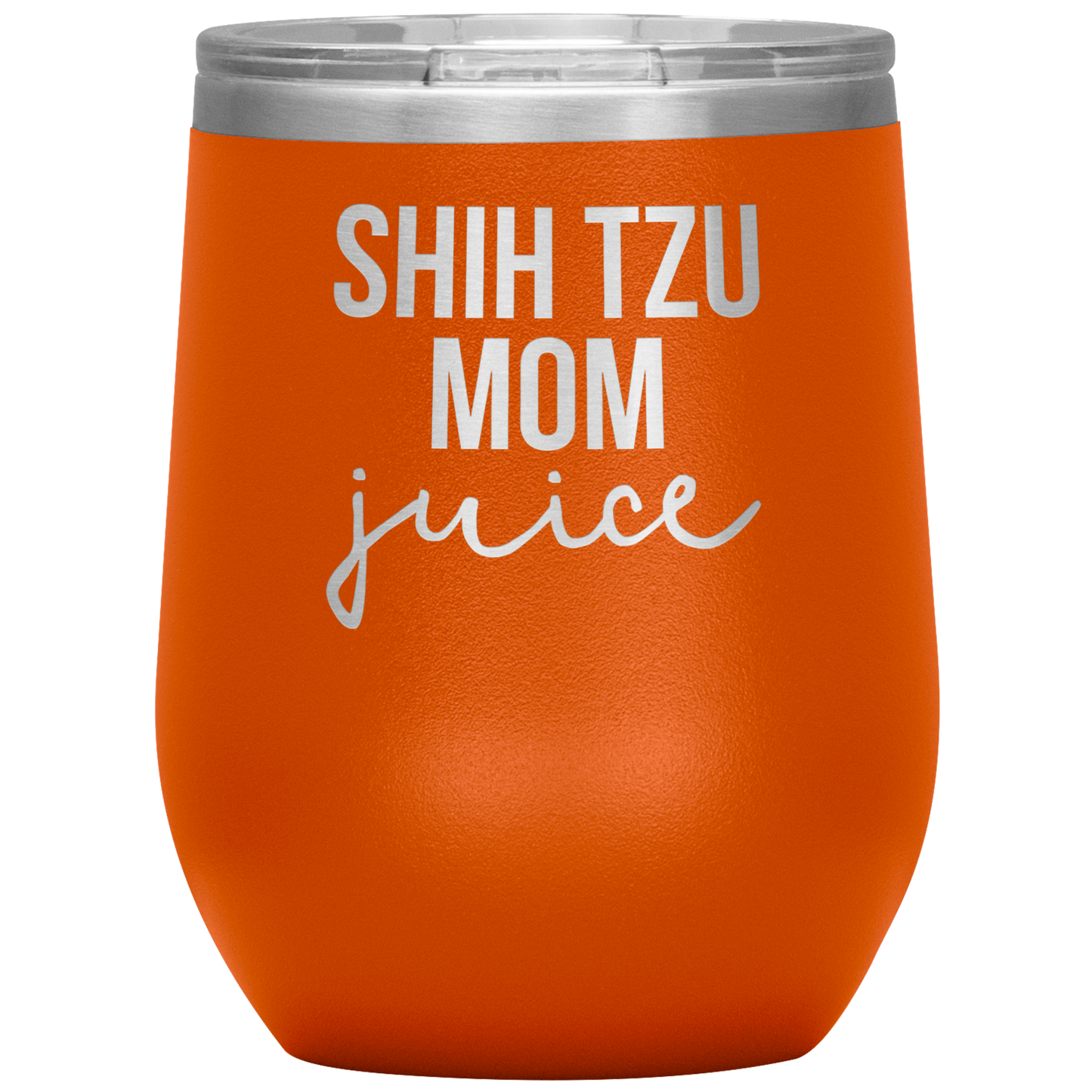 Shih Tzu Mom Wine Tumbler, Shih Tzu Mom Gifts, Travel Wine Cup, Birthday Gifts for Men and Women