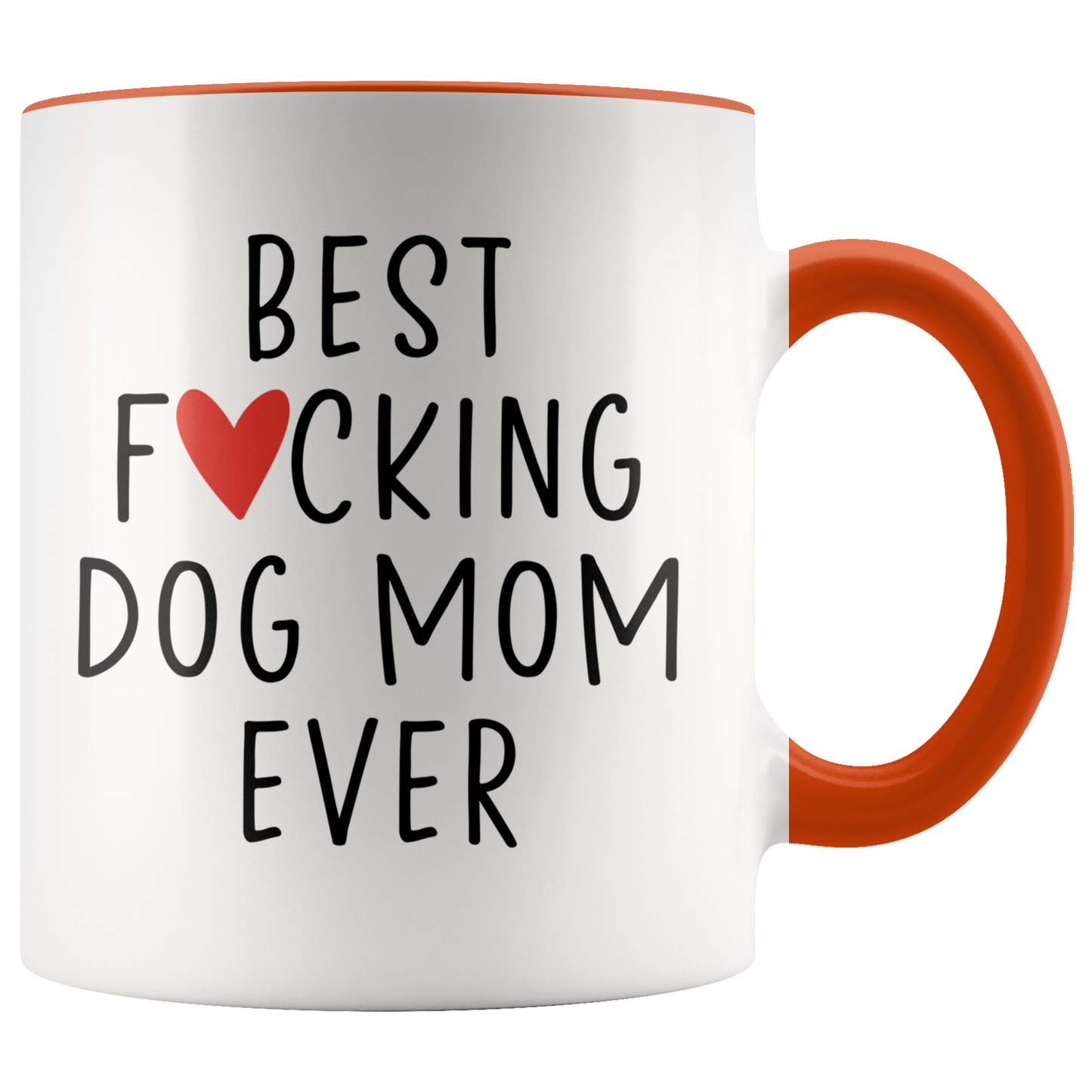 Dog Mom Gifts, Coffee Mug, Two Tone Accent Cup, Birthday Gift for Men and Women