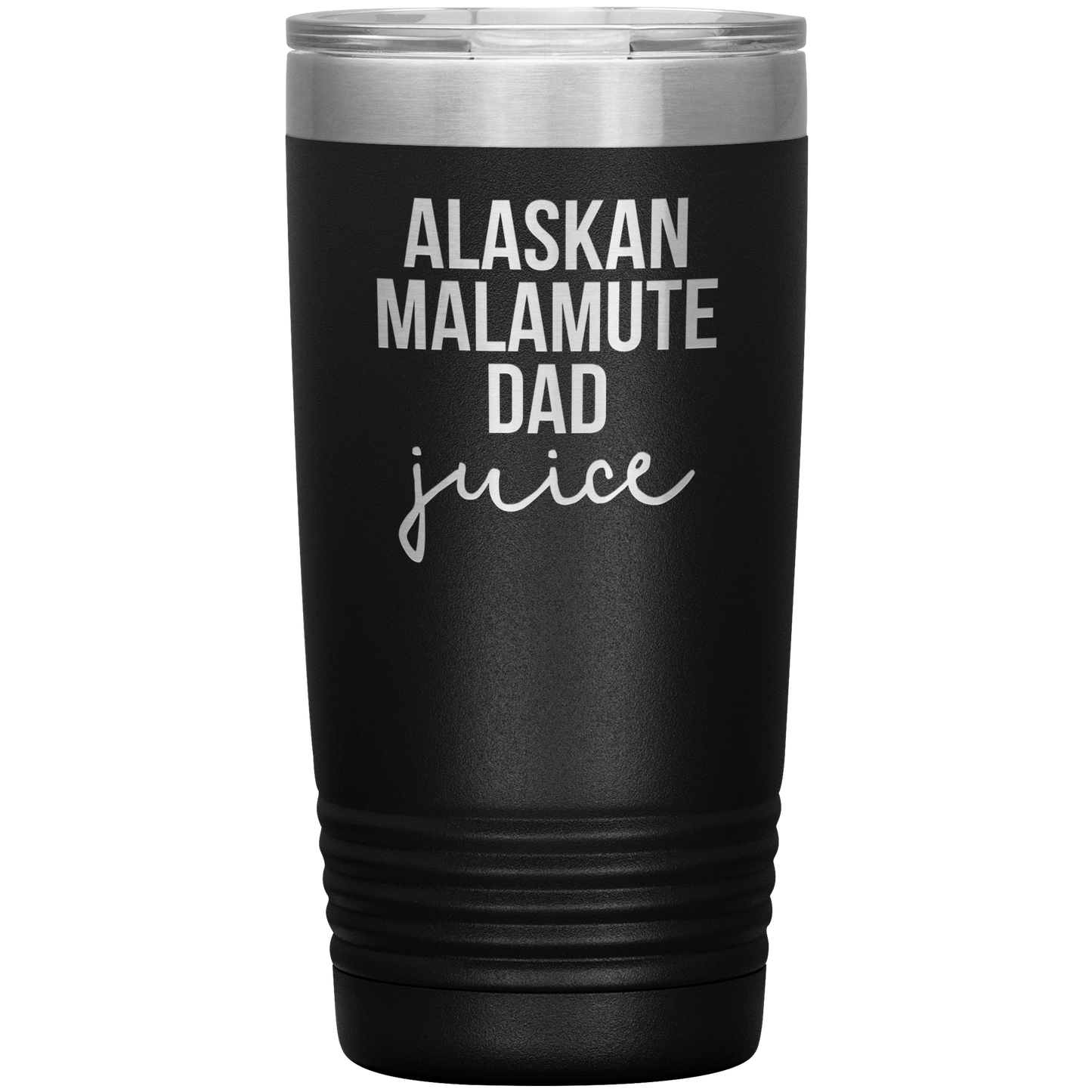 Alaskan Malamute Dad Tumbler, Funny Travel Coffee Mug, Birthday Gifts for Men and Women