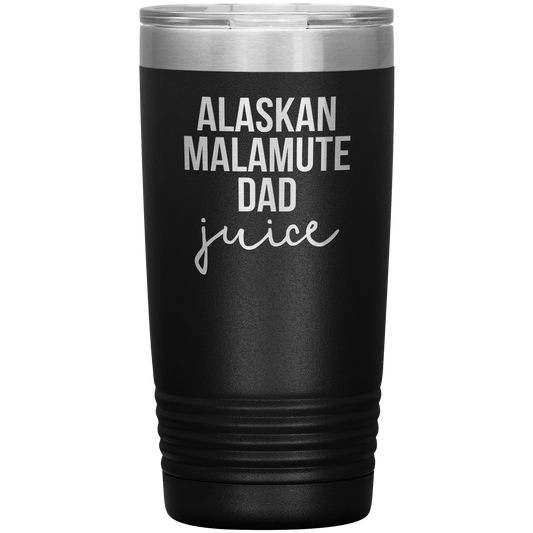 Alaskan Malamute Dad Tumbler, Funny Travel Coffee Mug, Birthday Gifts for Men and Women