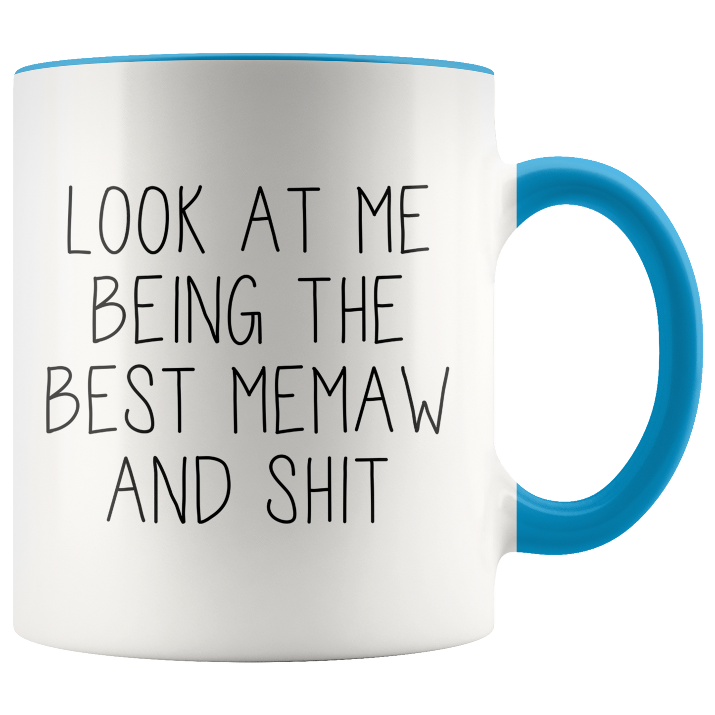 Memaw Gifts, Memaw Coffee Mug, Two Tone Accent Cup, Birthday Gift for Men and Women