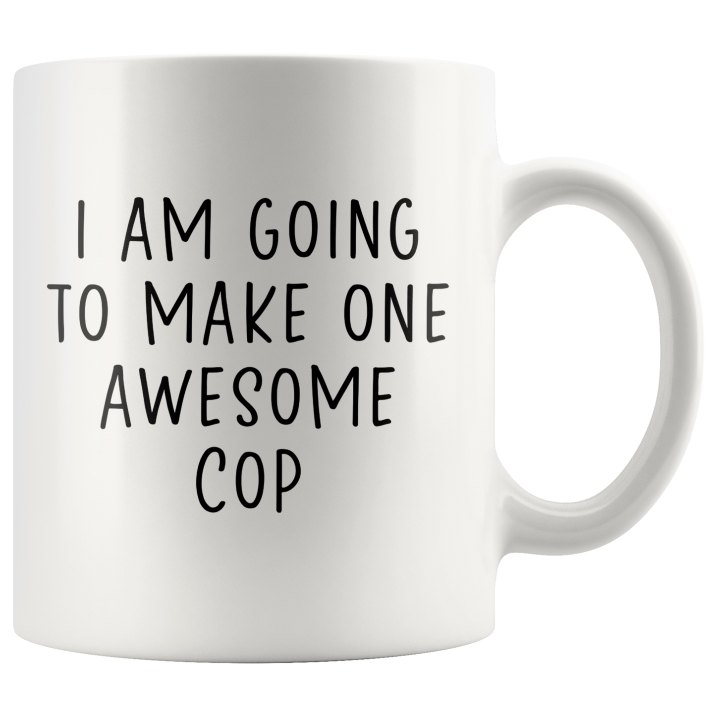 Cop Gifts, Coffee Mug, Two Tone Accent Cup, Birthday Gift for Men and Women