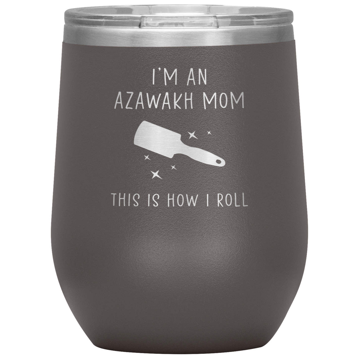 Azawakh Mom Wine Tumbler, Funny Travel Wine Cup, Birthday Gifts for Men and Women