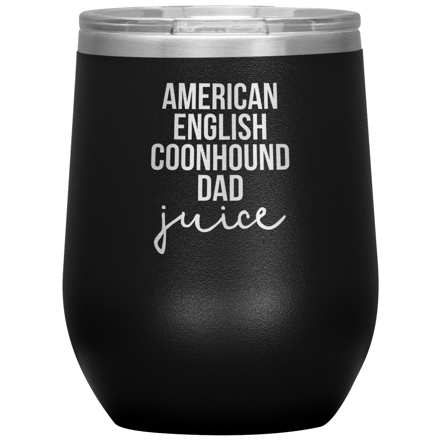 American English Coonhound Dad Wine Tumbler, Funny Travel Wine Cup, Birthday Gifts for Men and Women