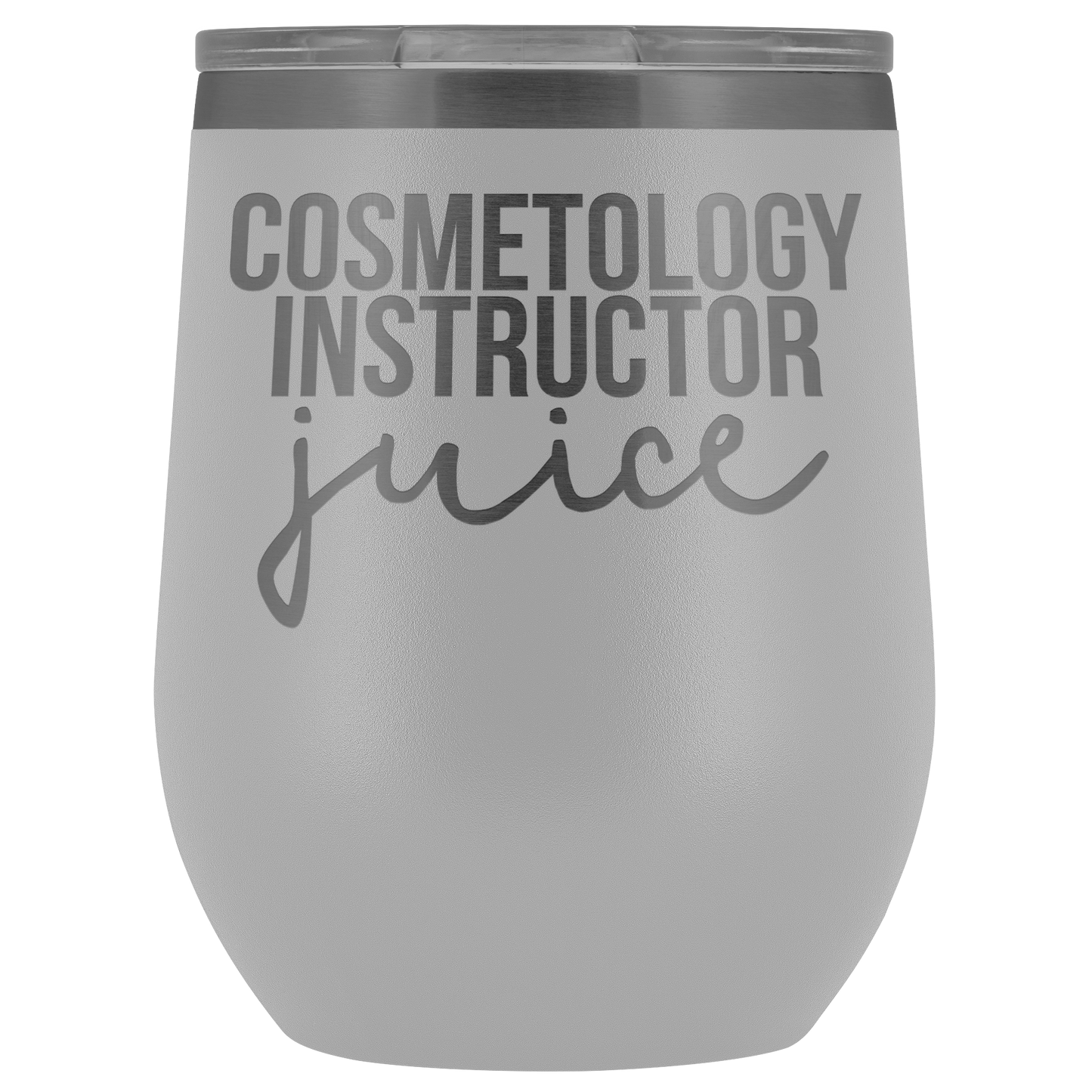 Cosmetology Instructor Gifts, Cosmetology Instructor Wine Tumbler, Cup, Funny Birthday Gifts for Men and Women