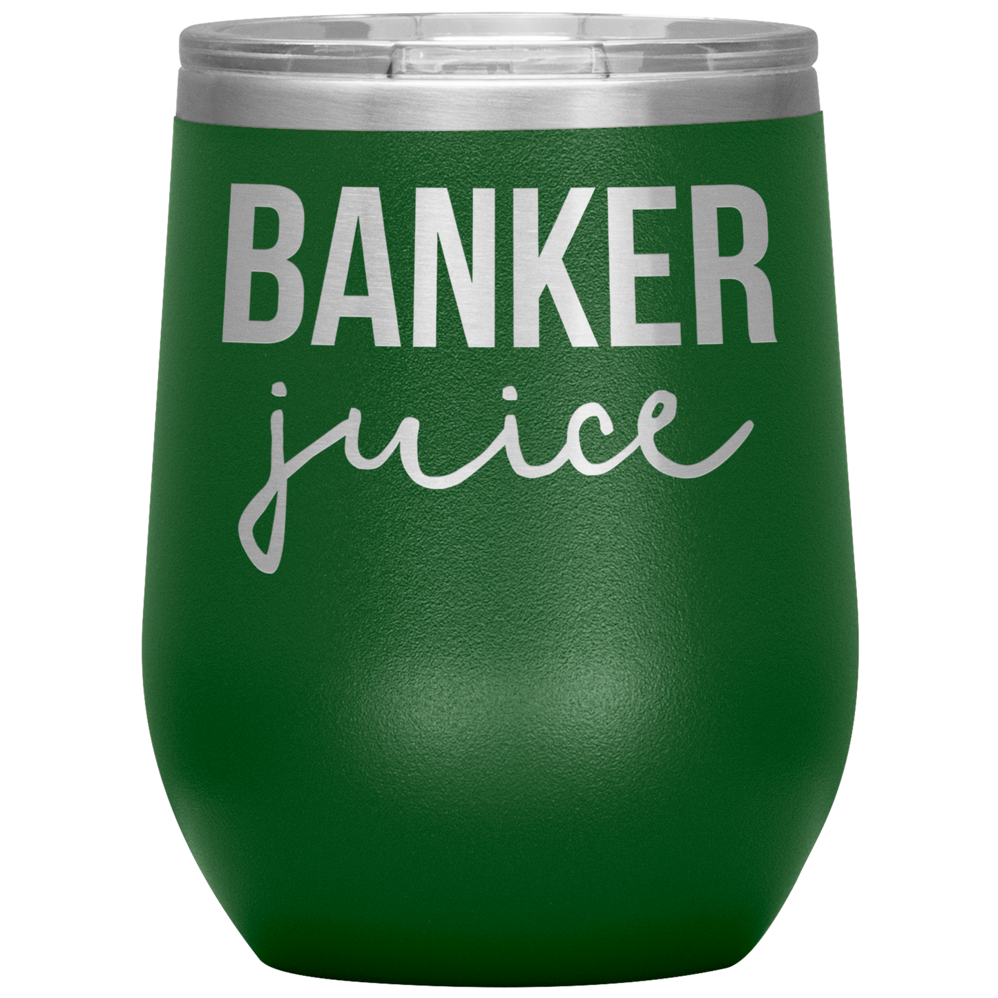 Banker Wine Tumbler, Funny Gifts, Travel Wine Cup, Birthday Gifts for Men and Women