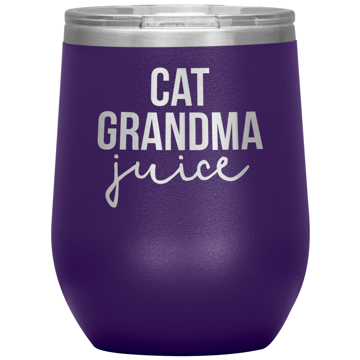 Cat Grandma Wine Tumbler, Cat Grandma Gifts, Travel Wine Cup, Birthday Gifts for Men and Women