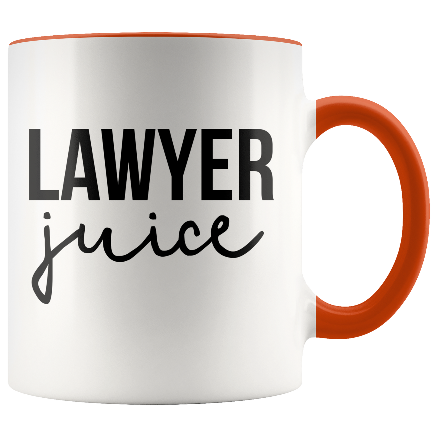 Lawyer Gifts, Coffee Mug, Two Tone Accent Cup, Birthday Gift for Men and Women