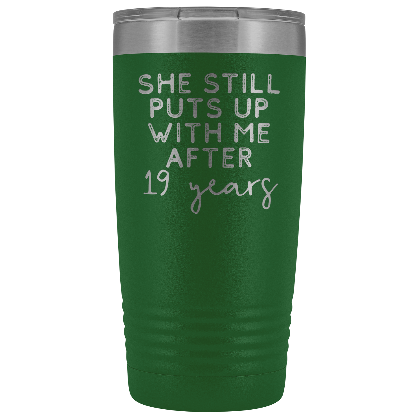 19º Aniversário Presente 19 Anos Aniversário de Casamento Café Caneca Engraçado Marido Tumbler Presentes para Ele Aniversário para Copa masculina