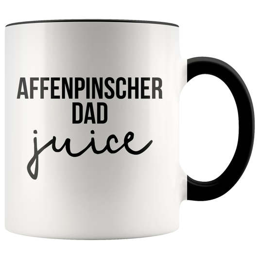 Affenpinscher Dad Gifts, Coffee Mug, Two Tone Accent Cup, Birthday Gift for Men and Women