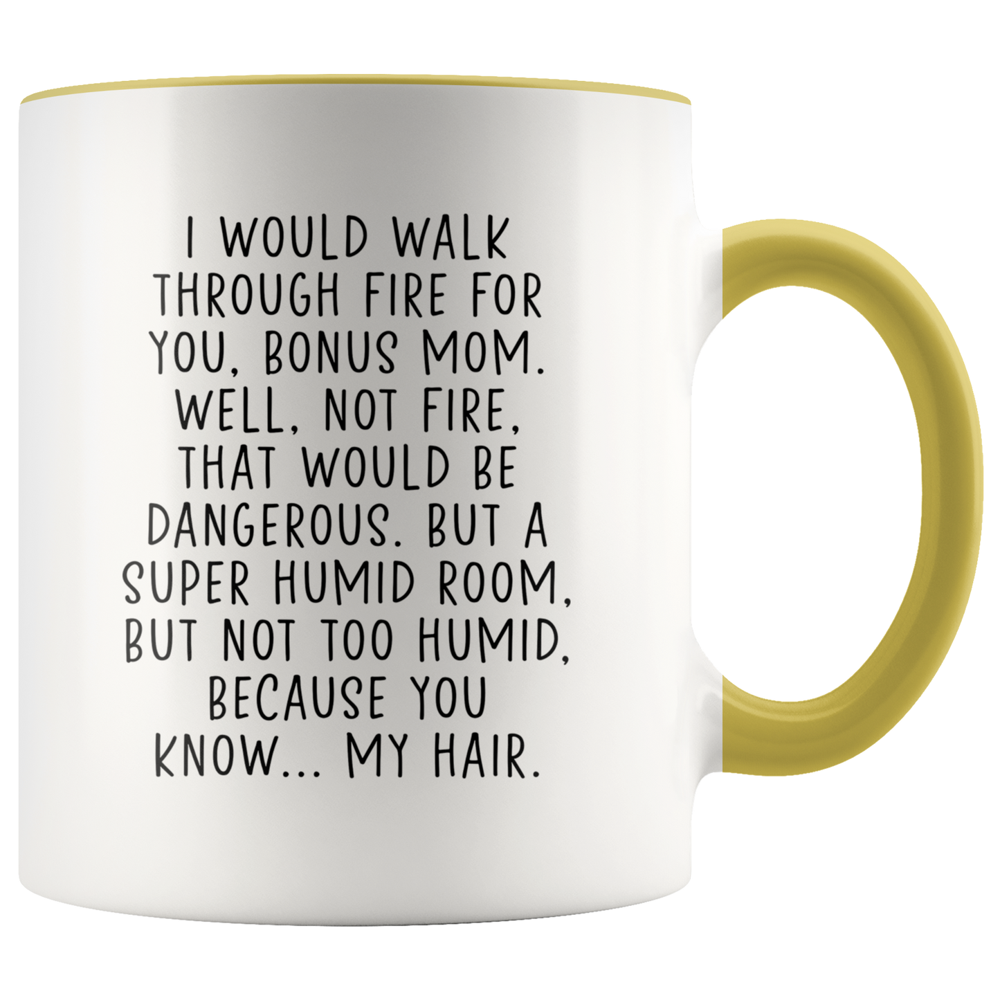 Bonus mom Gifts, Stepmom Coffee Mug, Two Tone Accent Cup, Birthday Gift for Men and Women