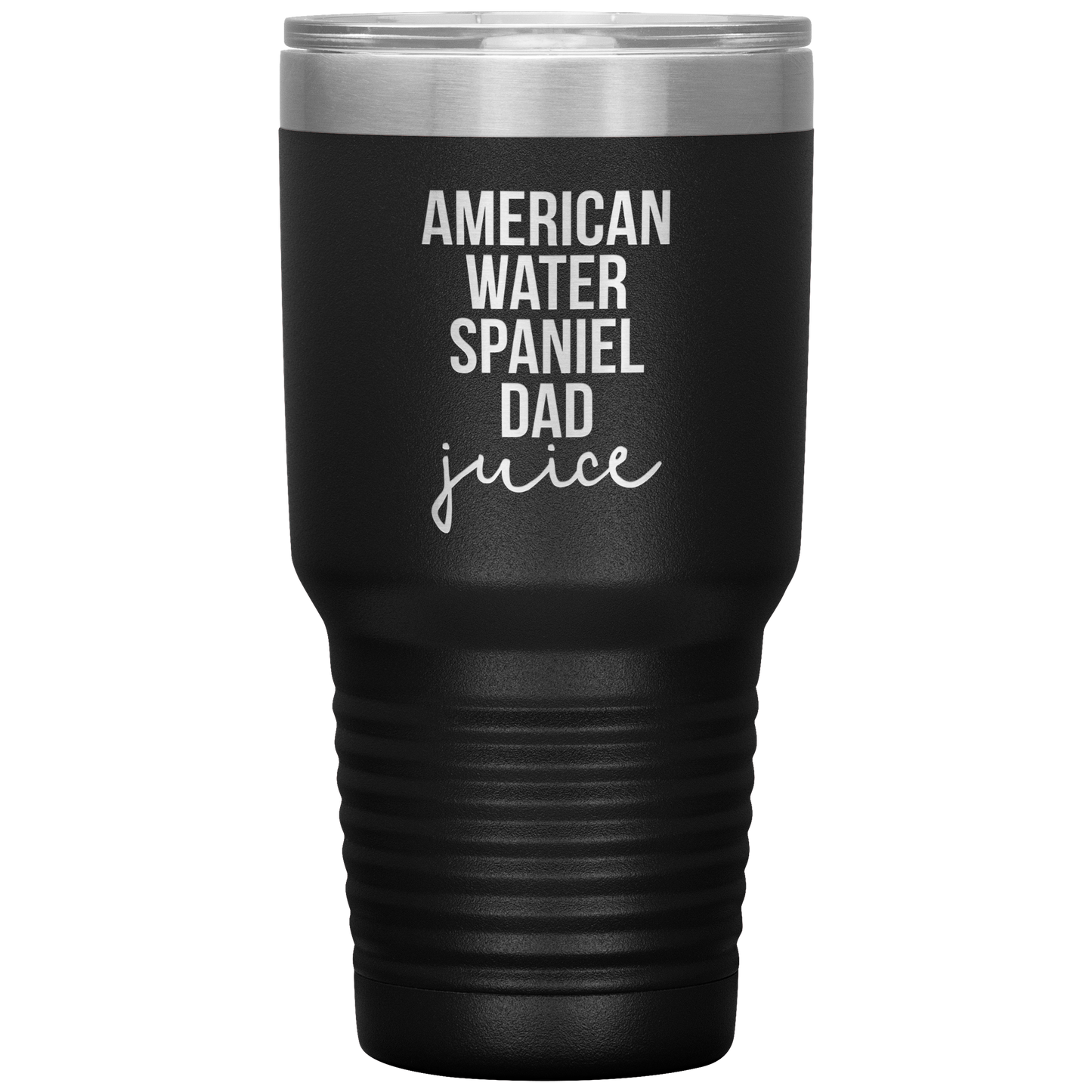 American Water Spaniel Dad Tumbler, Funny Travel Coffee Mug, Birthday Gifts for Men and Women