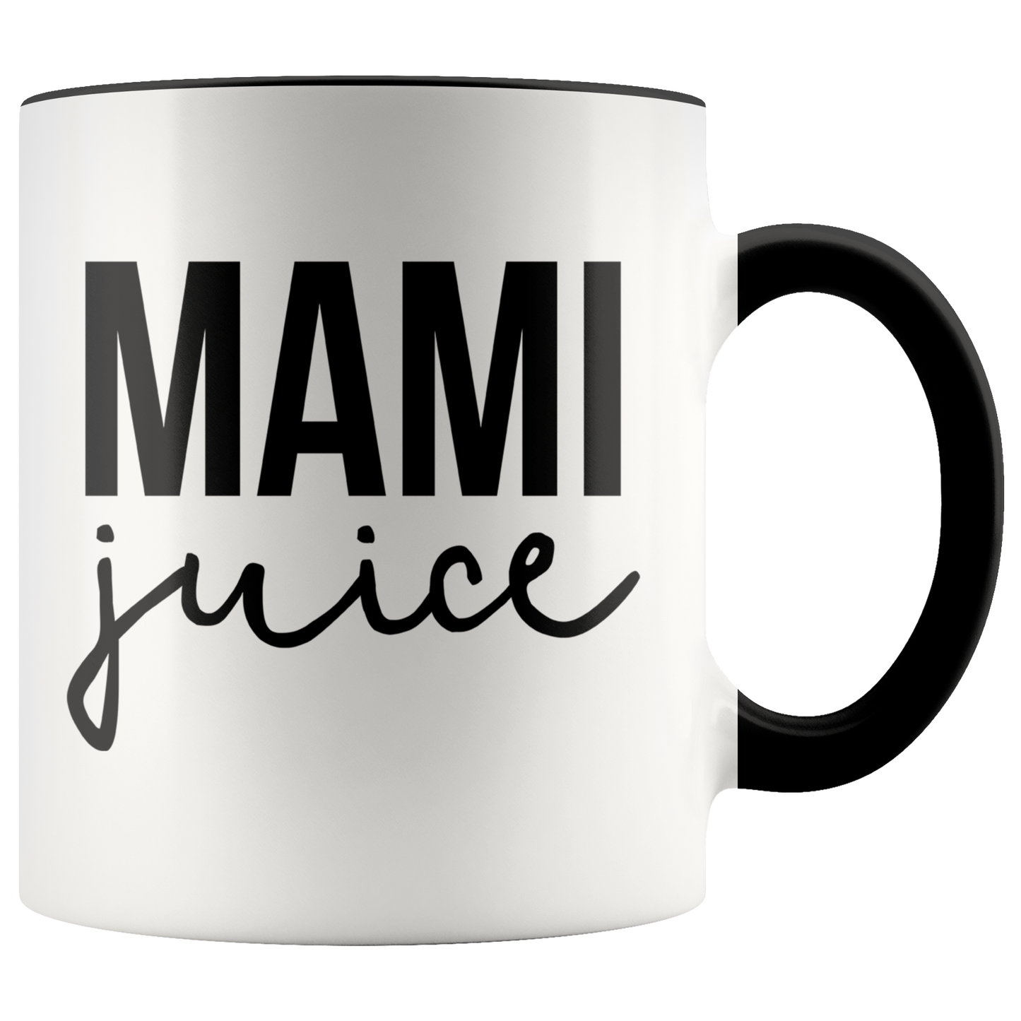 Mami Gifts, Coffee Mug, Two Tone Accent Cup, Birthday Gift for Men and Women