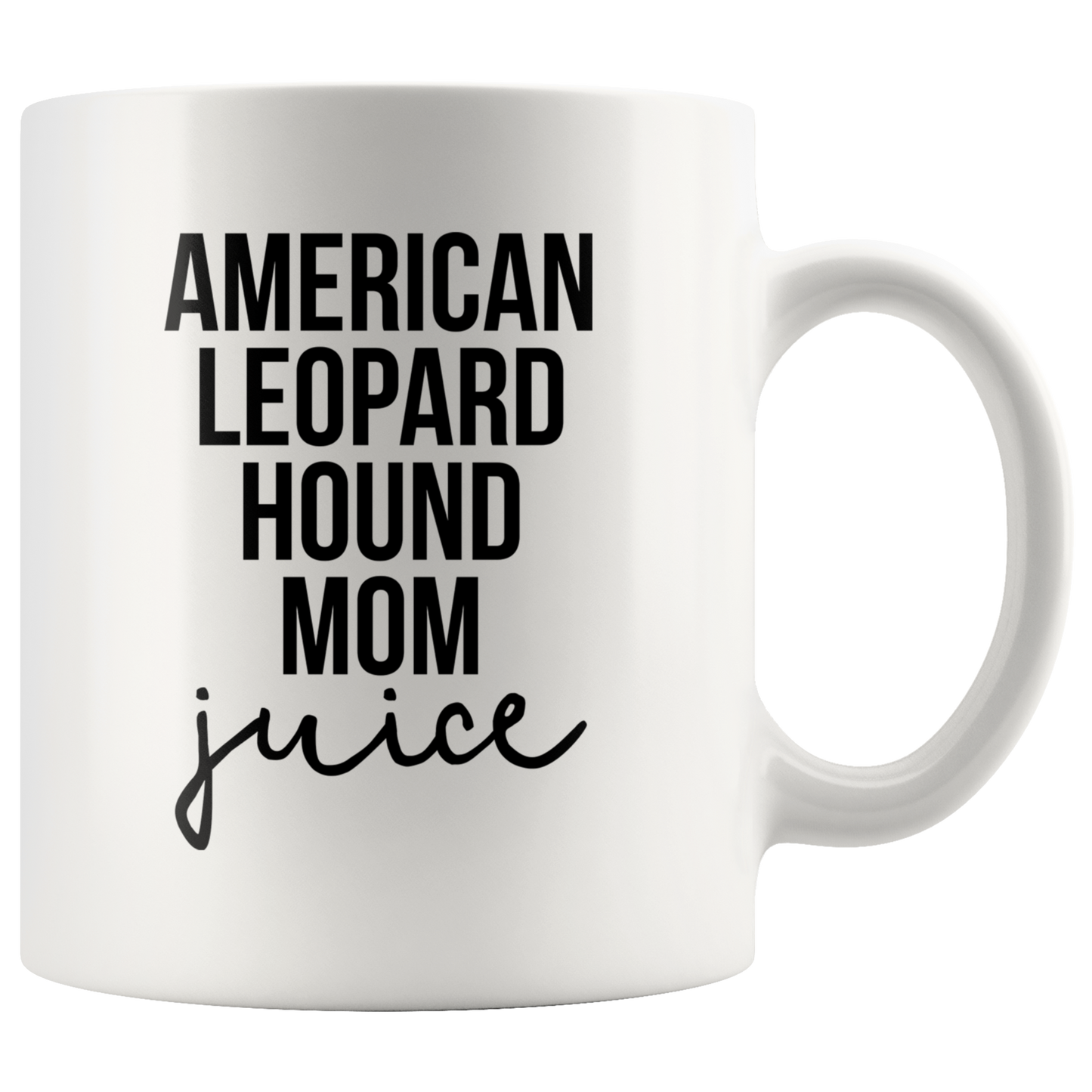 American Leopard Hound Mom Gifts, Coffee Mug, Two Tone Accent Cup, Birthday Gift for Men and Women