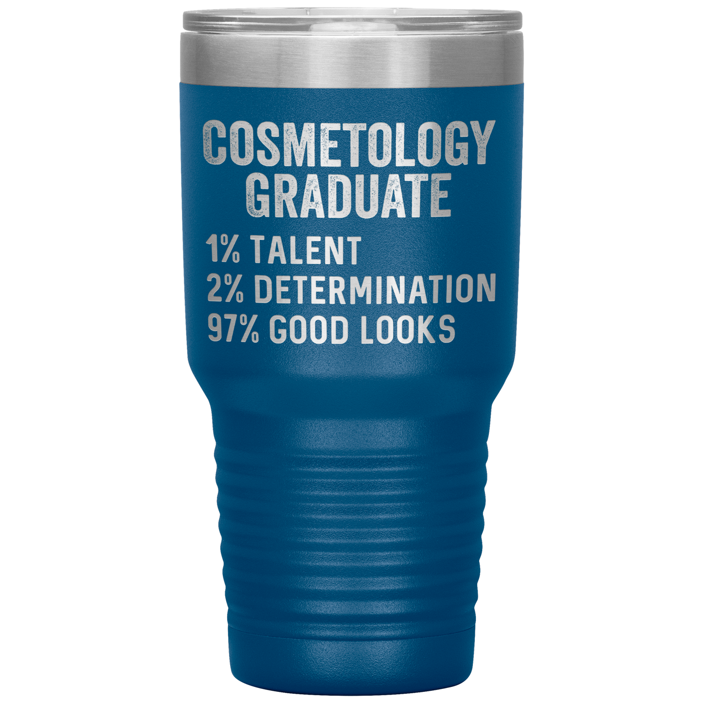 Cosmetology Graduate Tumbler, Funny Cosmetologist Graduation Travel Coffee Mug, Birthday Gifts for Men and Women