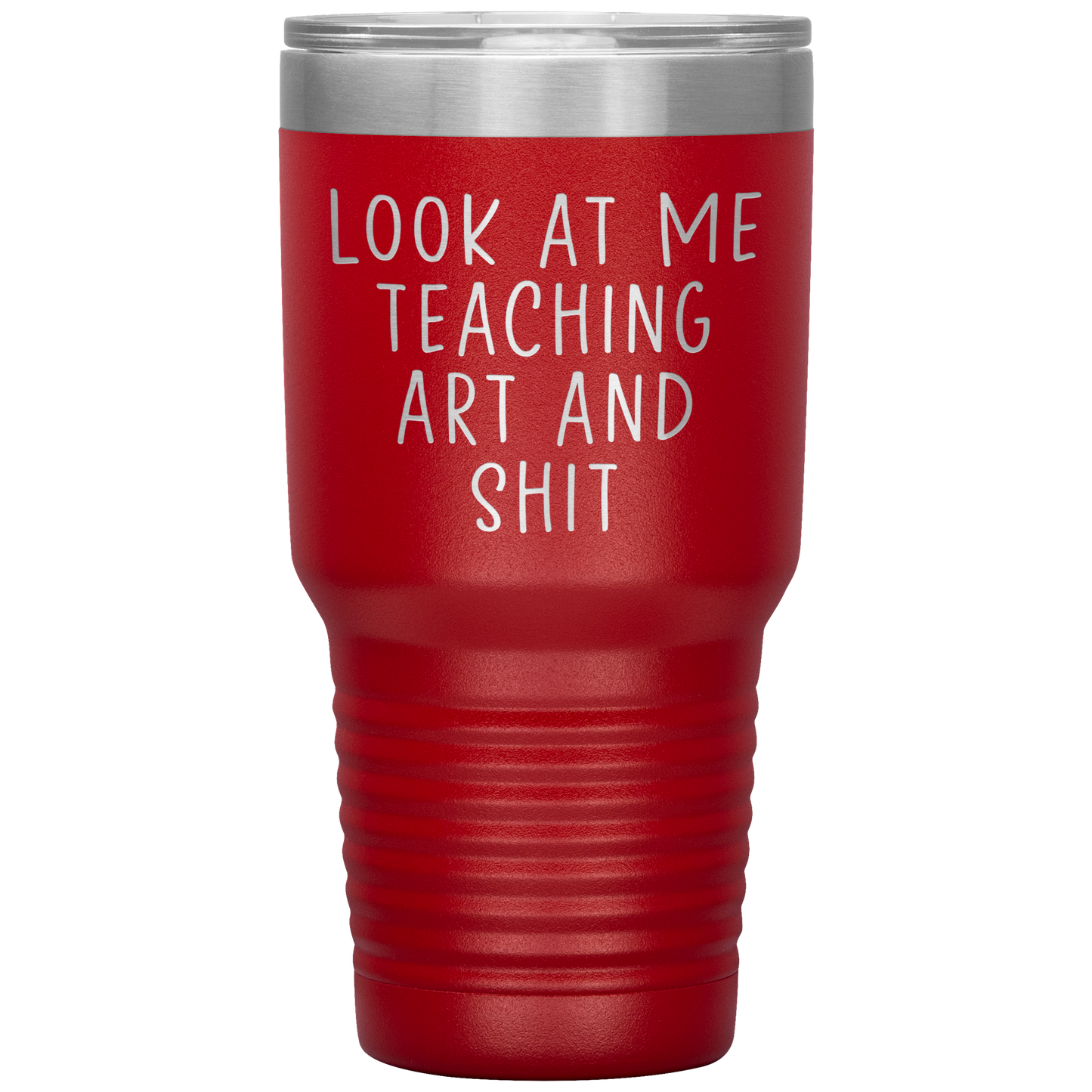 Professeur d’art Tumbler, Cadeaux professeur d’art, tasse de café de voyage, cadeaux d’anniversaire pour les hommes et les femmes