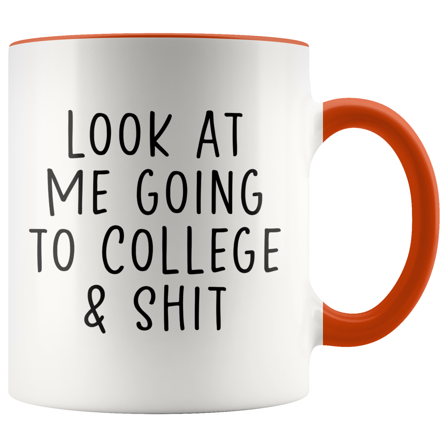 College Student Gifts, Coffee Mug, Two Tone Accent Cup, Birthday Gift for Men and Women