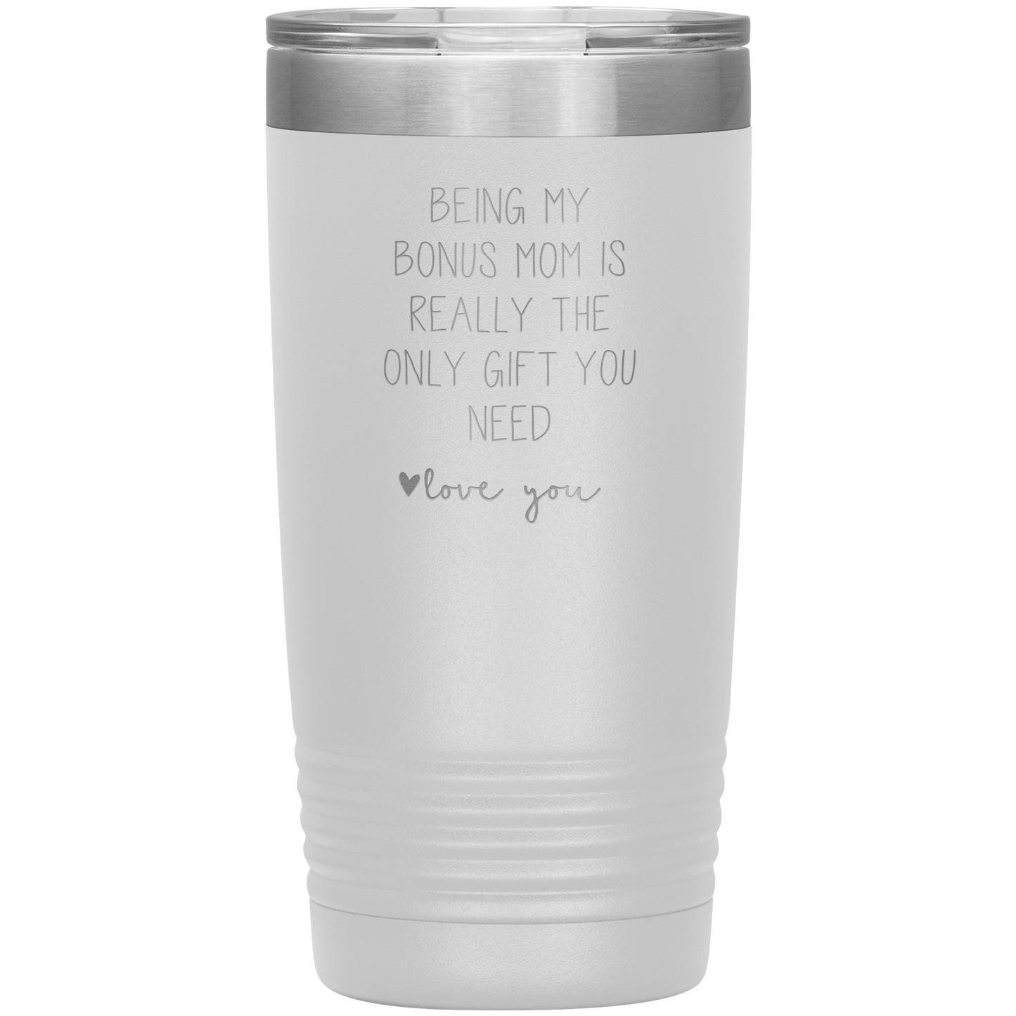 Bonus Mom Tumbler, Bonus Mom Gifts, Travel Coffee Mug, Birthday Gifts for Men and Women