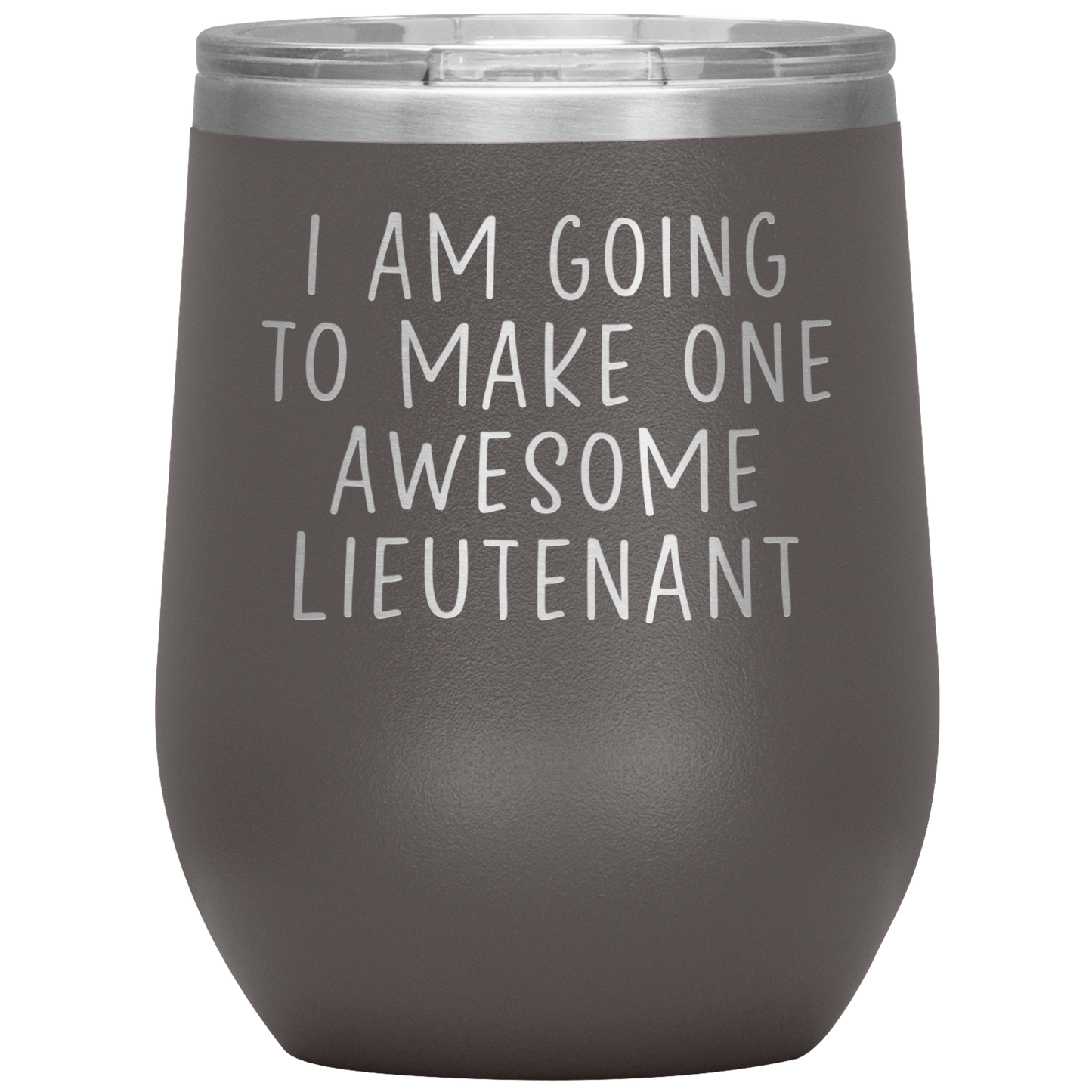 Lieutenant Wine Tumbler, Lieutenant Gifts, Travel Wine Cup, Birthday Gifts for Men and Women