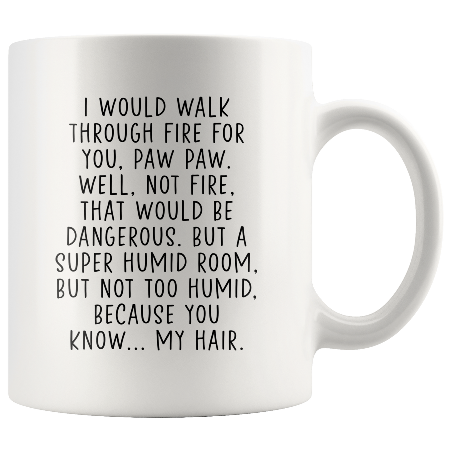 Paw Paw Gifts, Coffee Mug, Two Tone Accent Cup, Birthday Gift for Men and Women