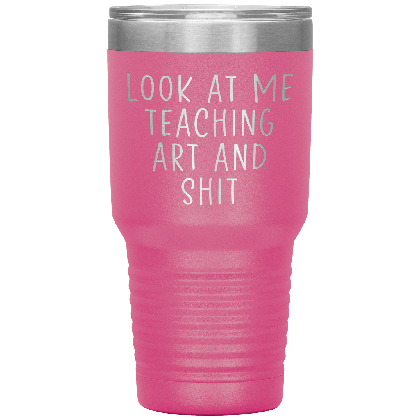 Professeur d’art Tumbler, Cadeaux professeur d’art, tasse de café de voyage, cadeaux d’anniversaire pour les hommes et les femmes