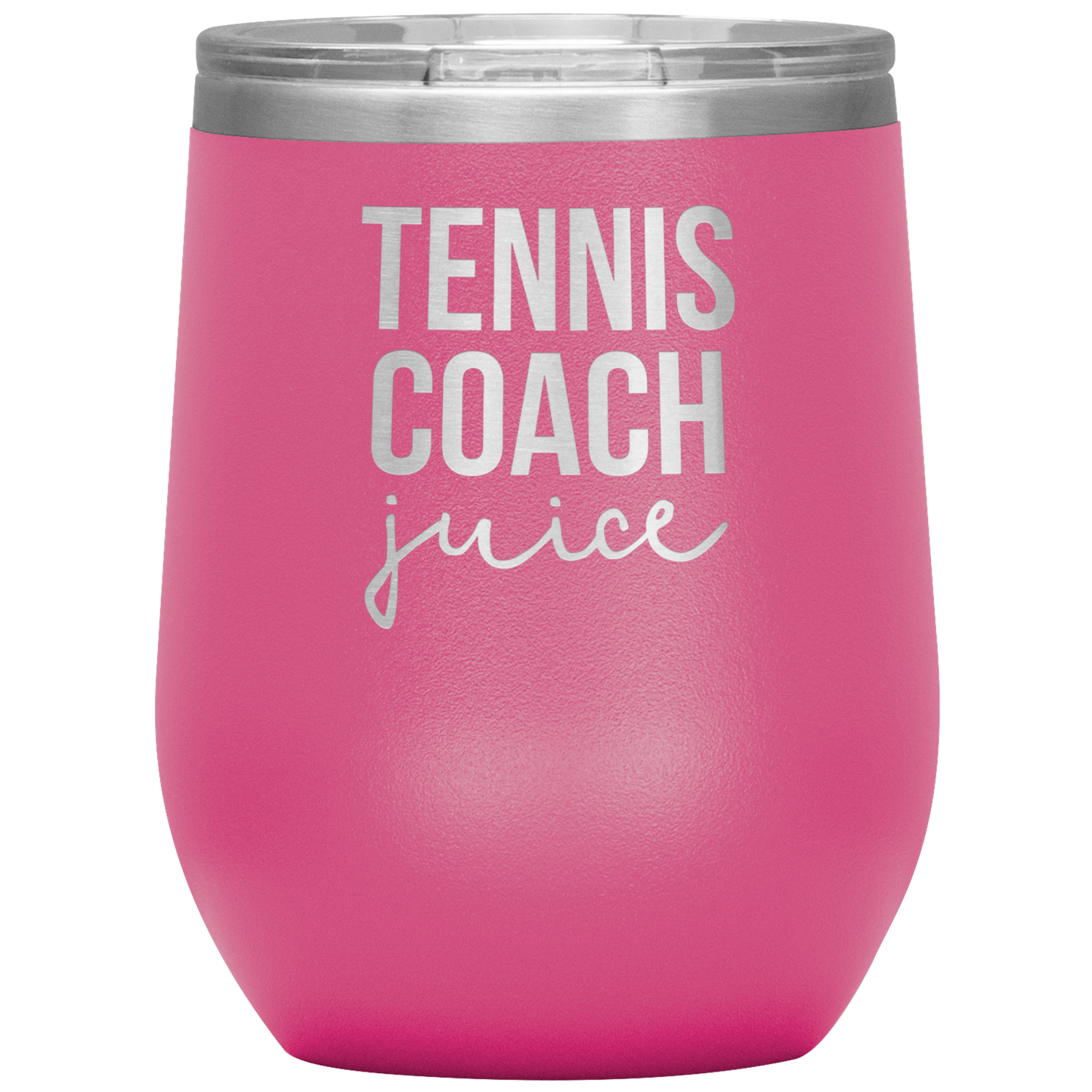 Tennis Coach Wine Tumbler, Tennis Coach Gifts, Travel Wine Cup, Birthday Gifts for Men and Women