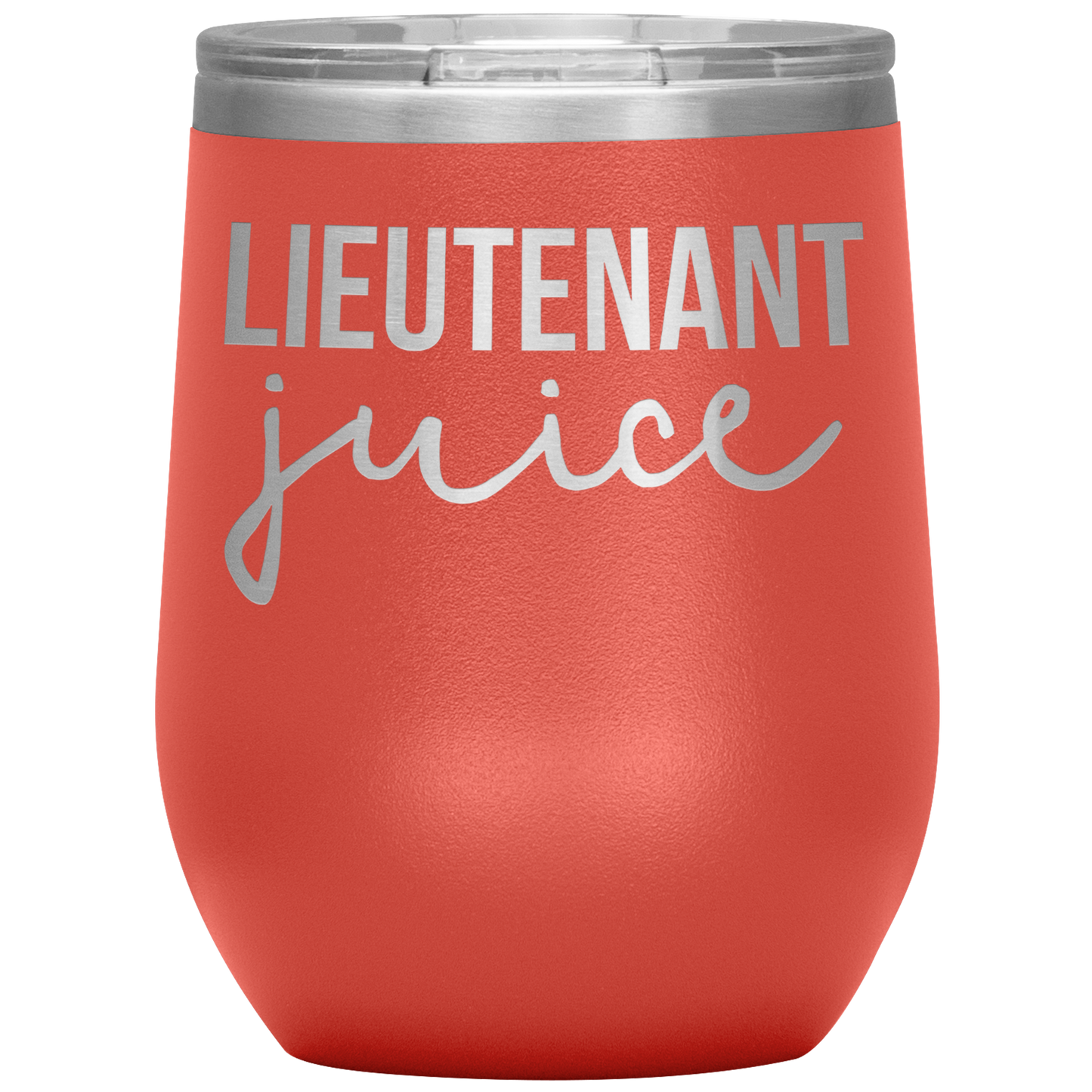 Lieutenant Wine Tumbler, Lieutenant Gifts, Travel Wine Cup, Birthday Gifts for Men and Women