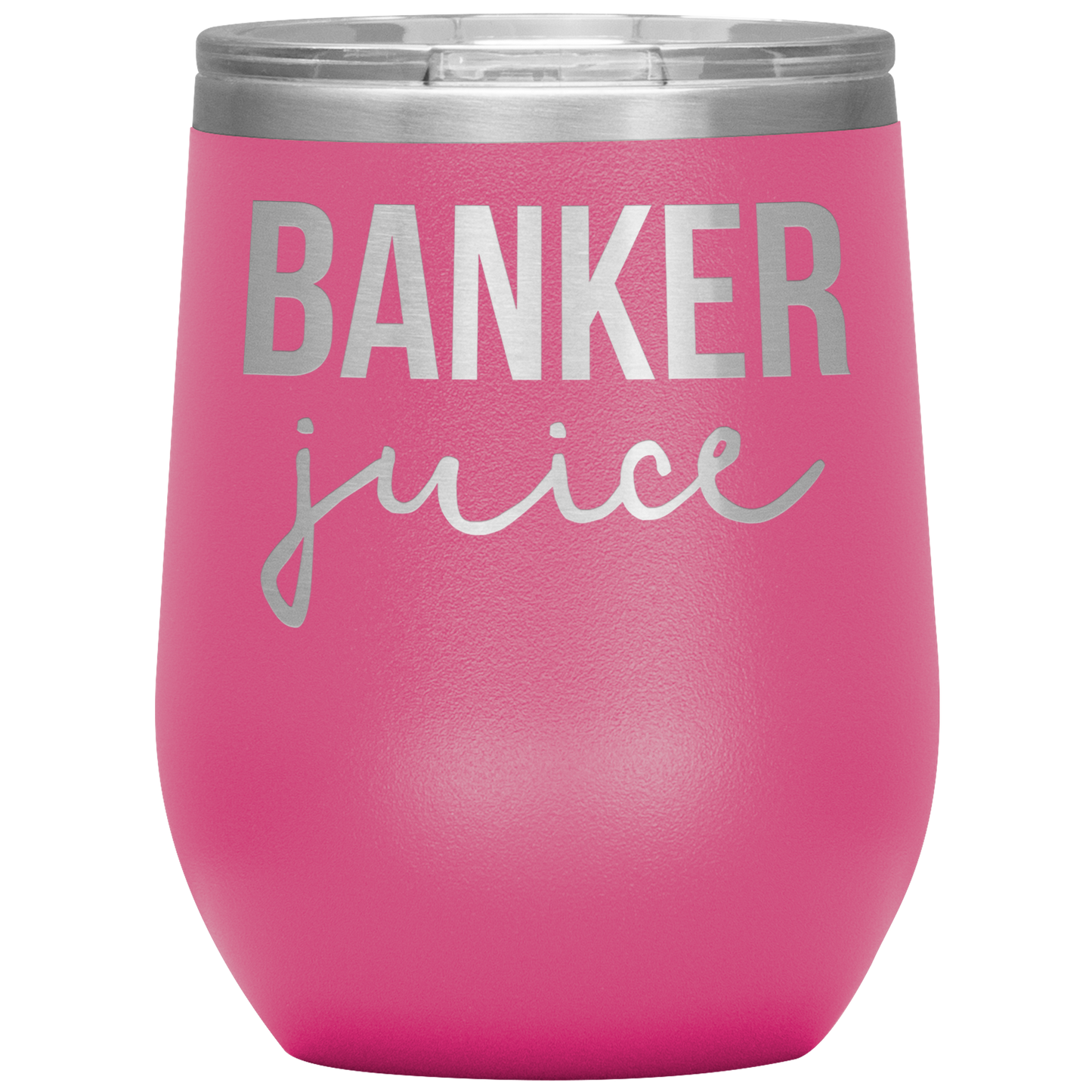 Banker Wine Tumbler, Funny Gifts, Travel Wine Cup, Birthday Gifts for Men and Women