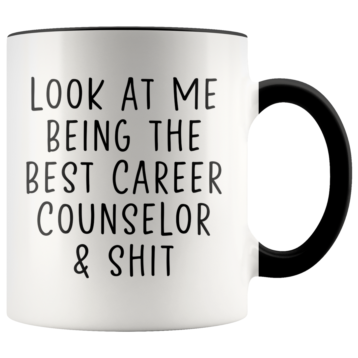 Career counselor Gifts, Coffee Mug, Two Tone Accent Cup, Birthday Gift for Men and Women