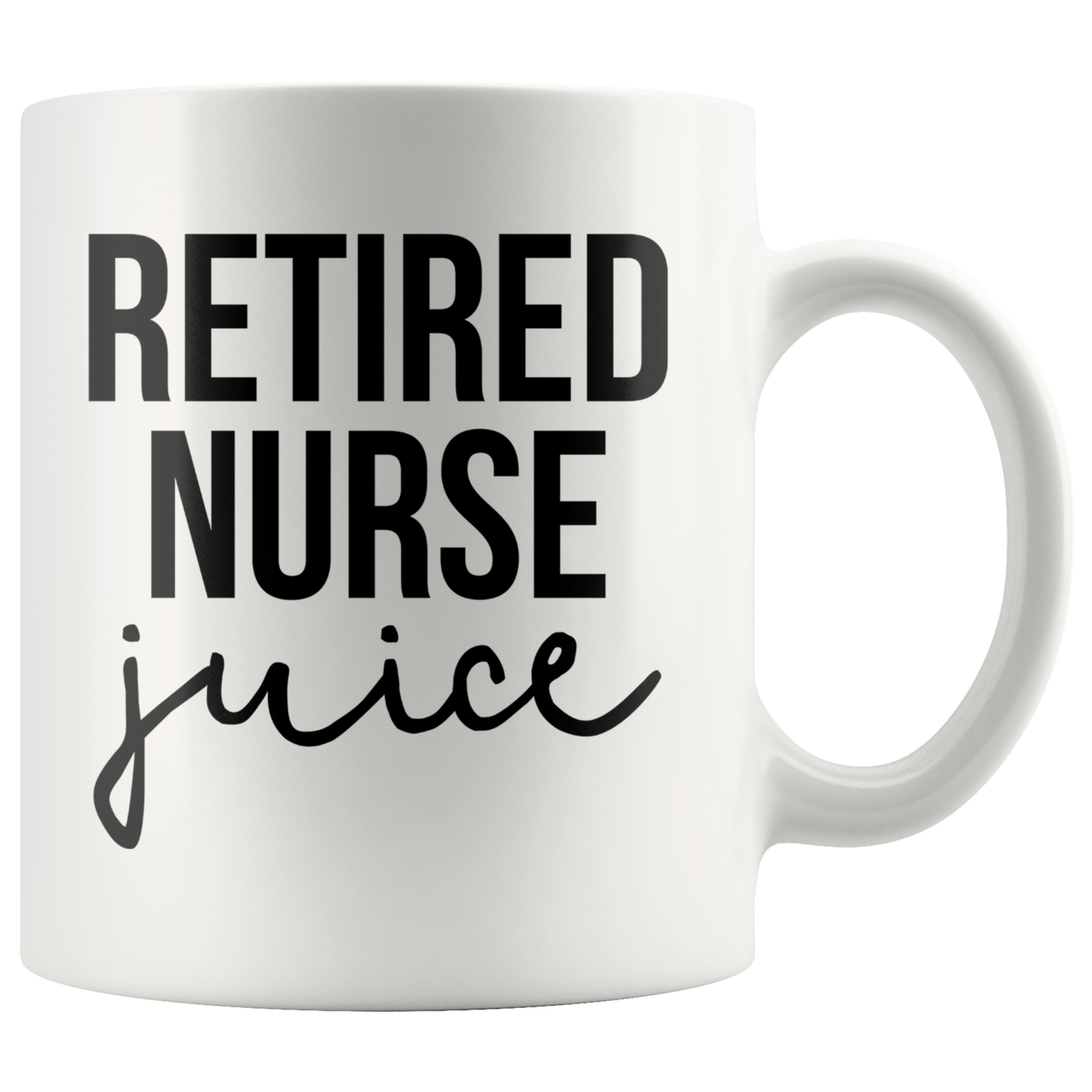 Retired Nurse Retirement Gifts, Coffee Mug, Two Tone Accent Cup, Birthday Gift for Men and Women