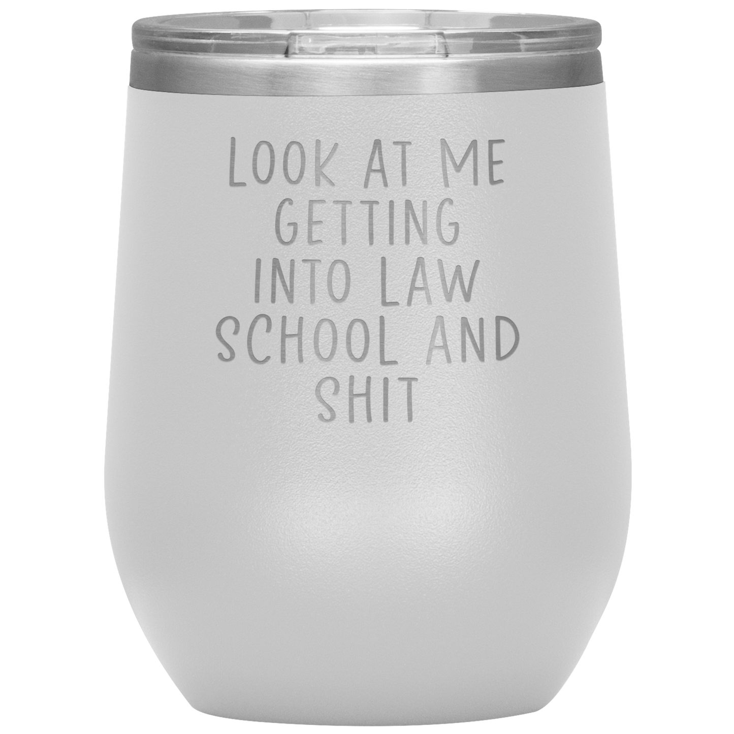 Law School Student Wine Tumbler, Law School Student Gifts, Travel Wine Cup, Birthday Gifts for Men and Women