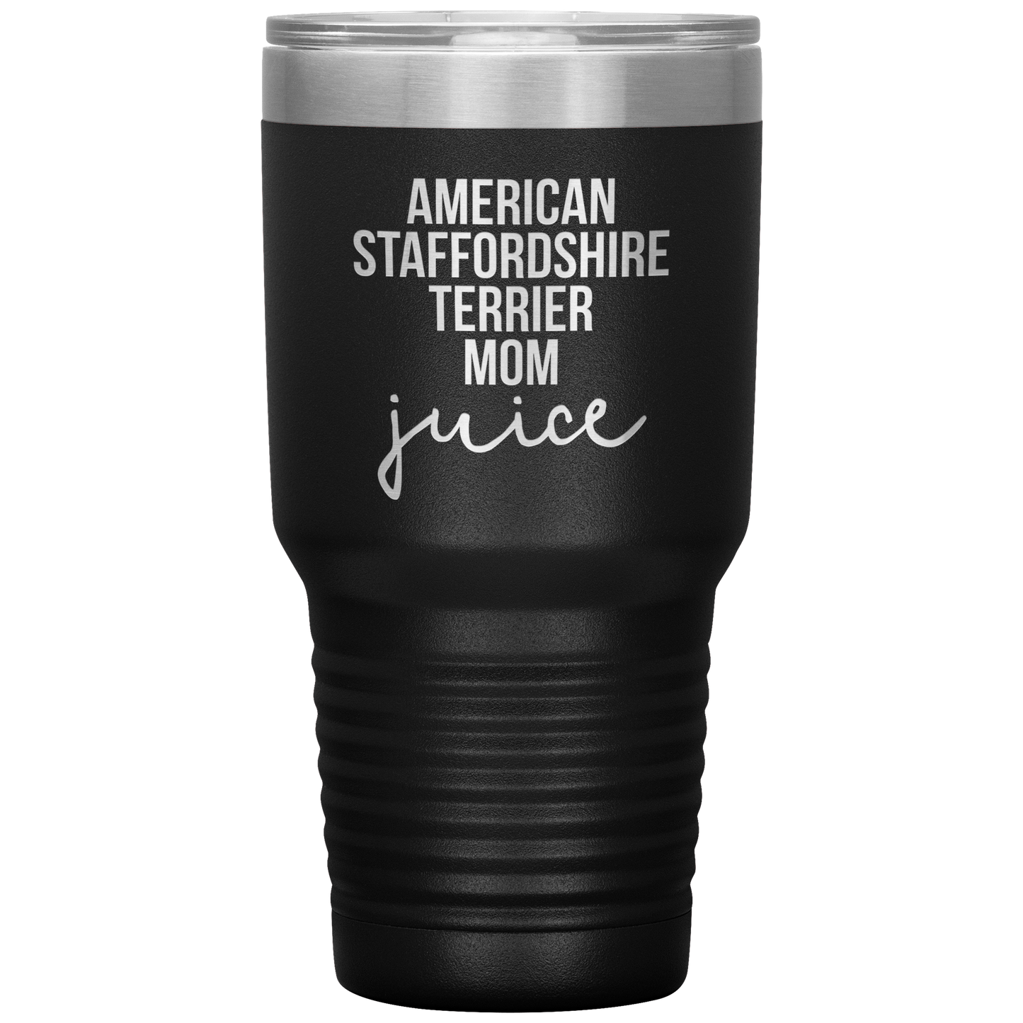 American Staffordshire Terrier Mom Tumbler, Funny Travel Coffee Mug, Birthday Gifts for Men and Women