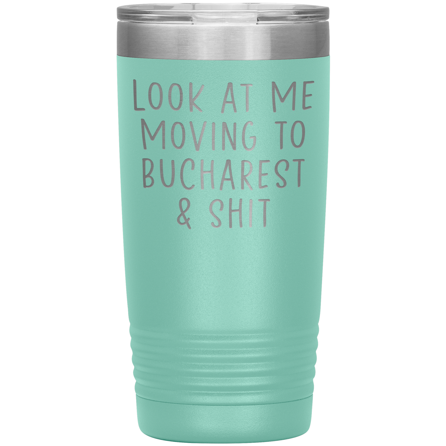 Moving to Bucharest Romania Tumbler, Funny Moving Away Travel Coffee Mug, Birthday Gifts for Men and Women