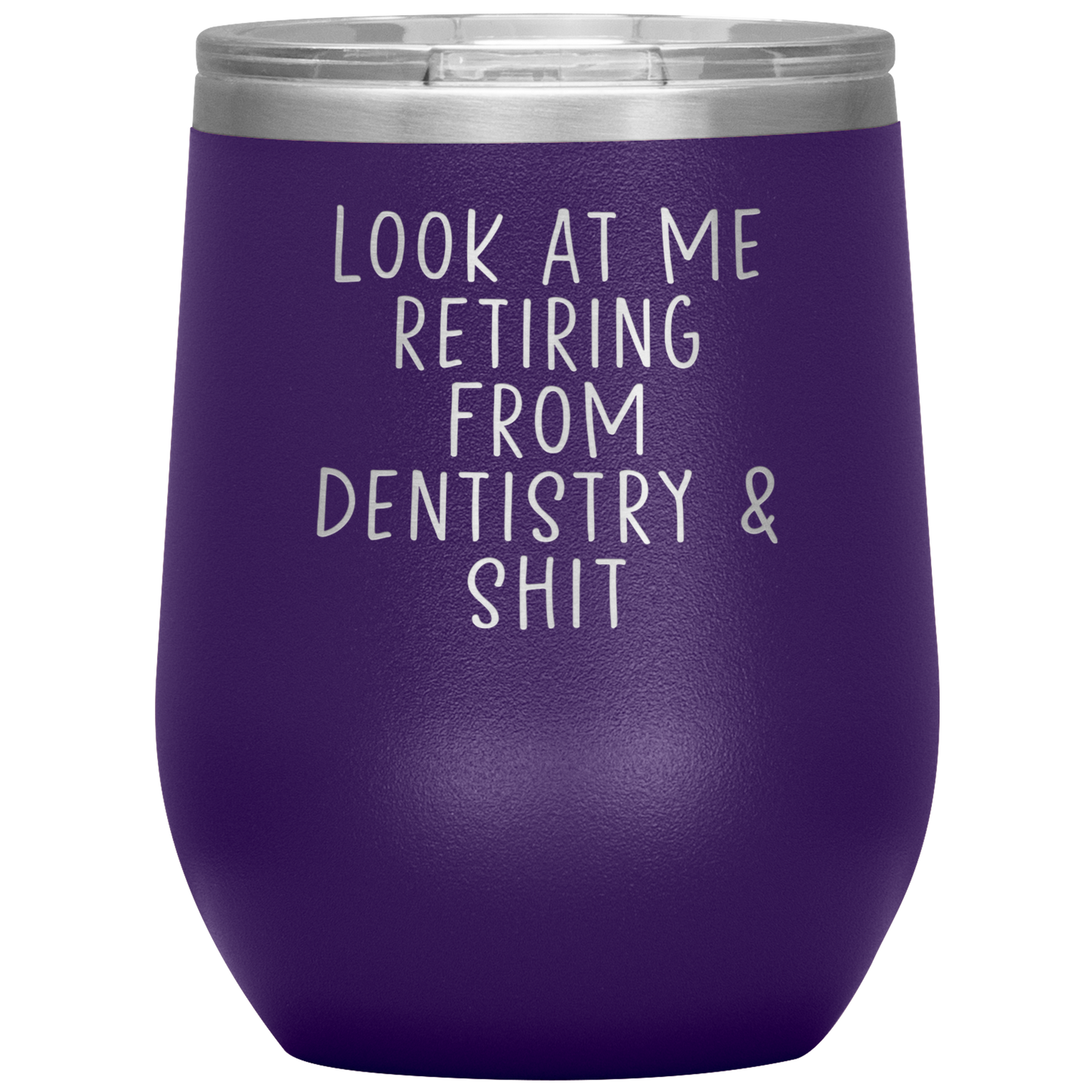 Dentista Pensione Vino Tumbler, Dentista Pensionamento Regali, Travel Wine Cup, Regali di compleanno per uomini e donne