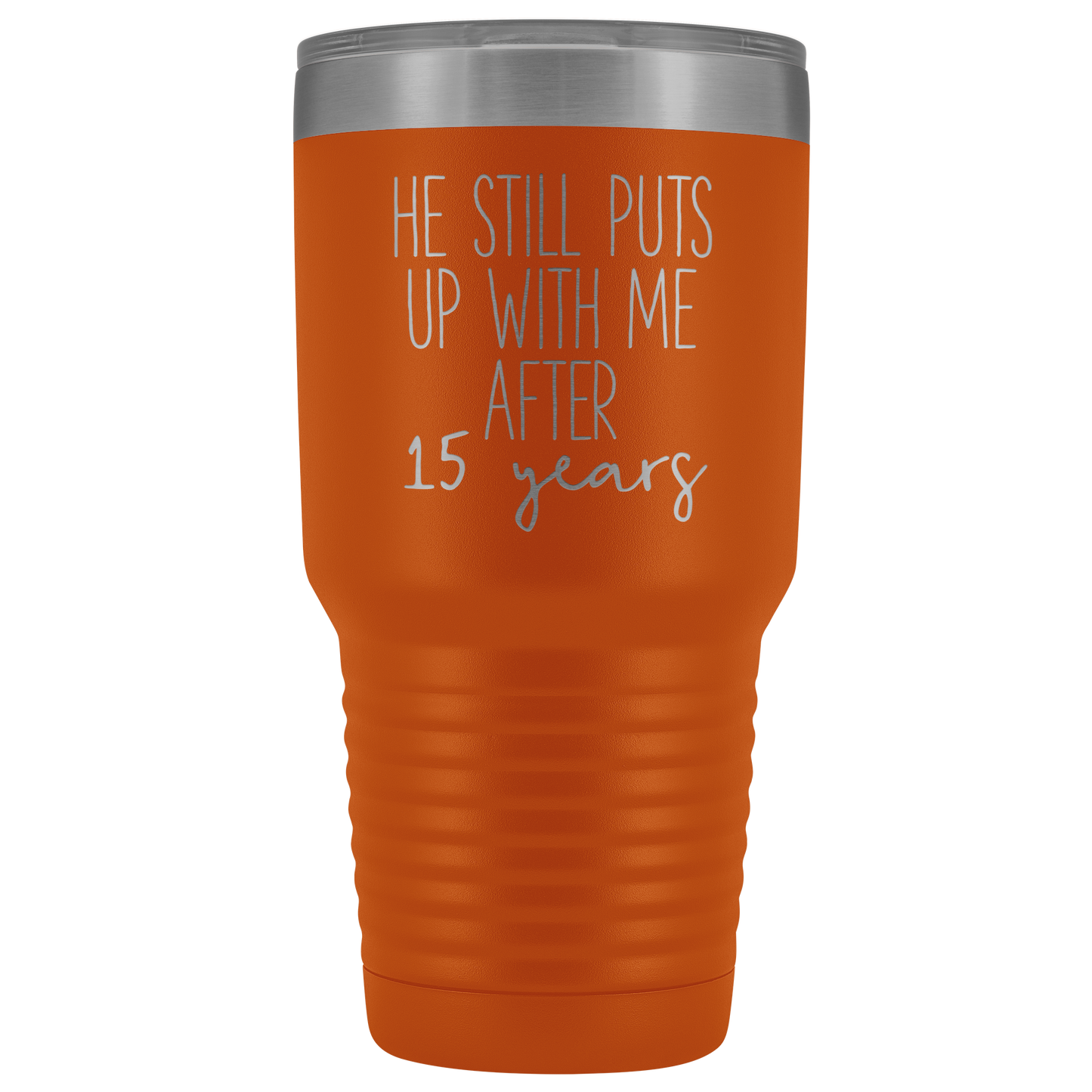 15o Anniversario Tazza, 15o Anniversario Regalo per Moglie, 15o Anniversario per Moglie, 15 Anni Anniversario Regalo per Moglie, Tumbler Mug