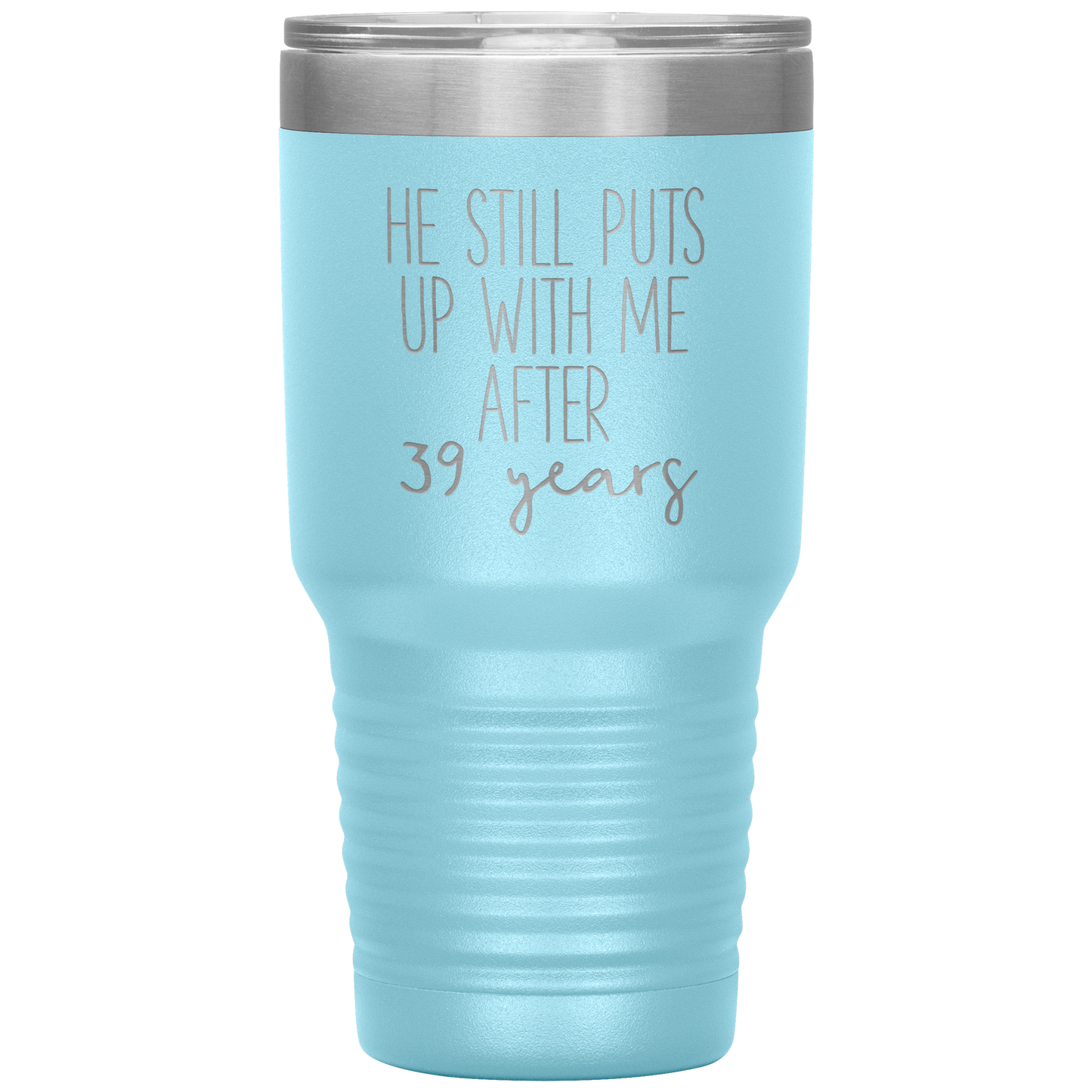 39th Anniversary Gifts for Husband, Coffee Mug, Tumbler, Birthday Gifts for Men and Women