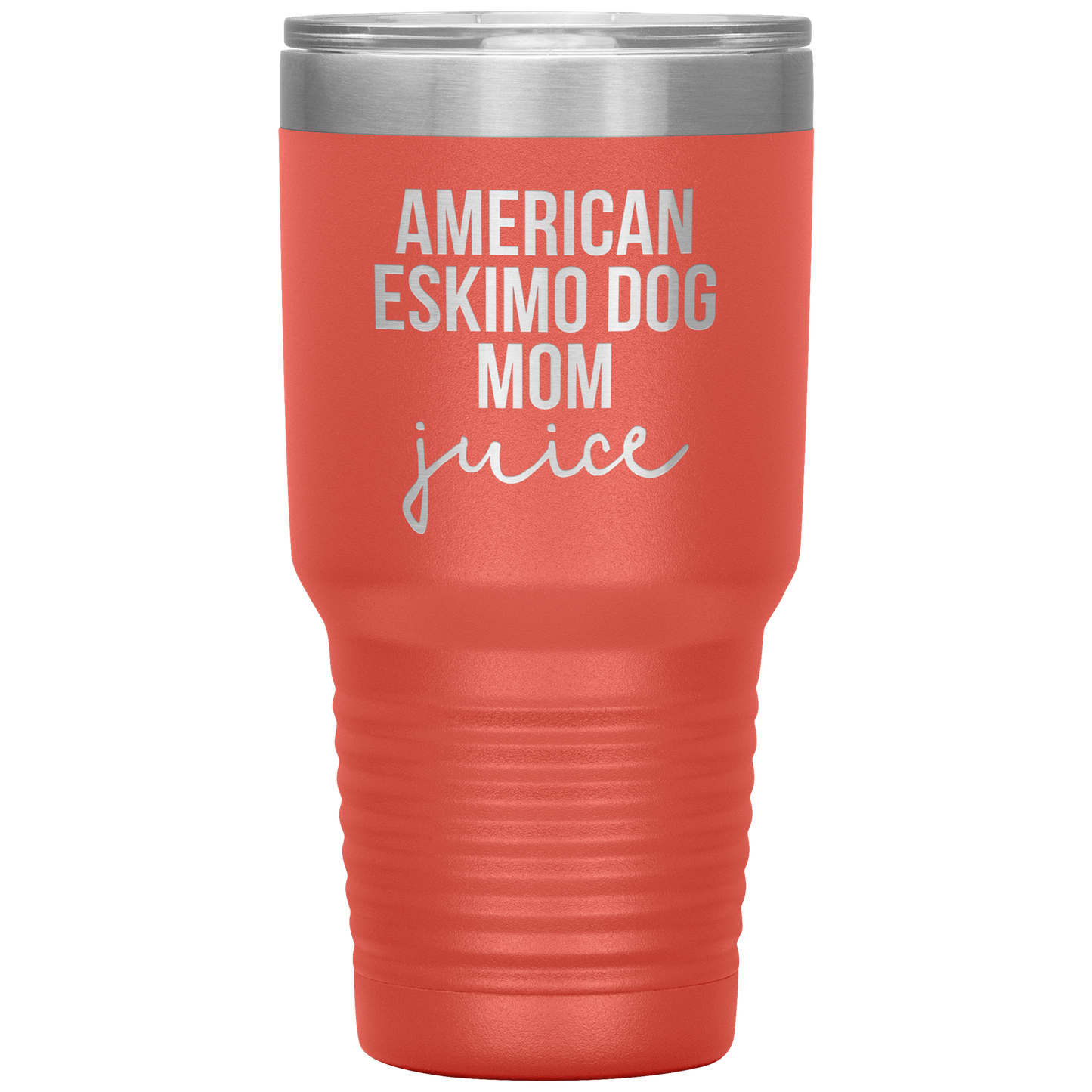 American Eskimo Dog Mom Tumbler, Funny Travel Coffee Mug, Birthday Gifts for Men and Women