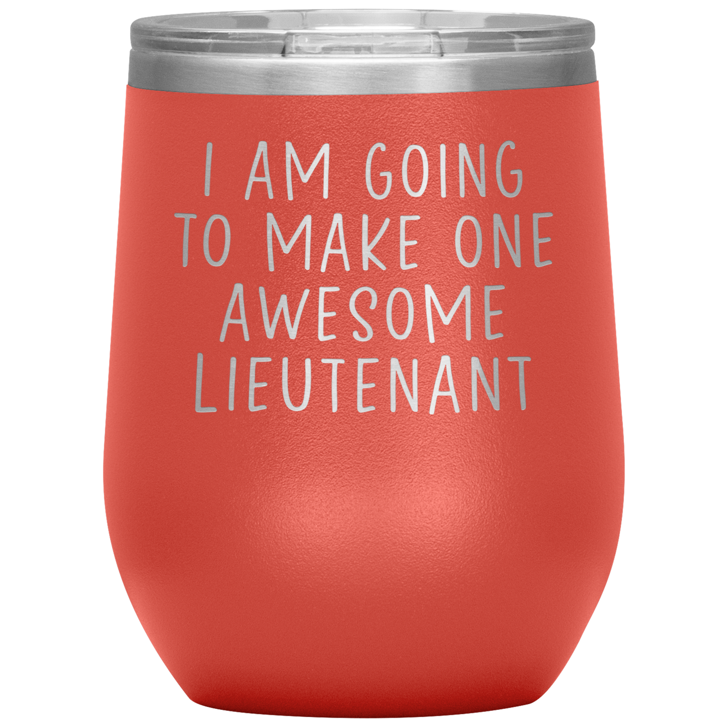 Lieutenant Wine Tumbler, Lieutenant Gifts, Travel Wine Cup, Birthday Gifts for Men and Women