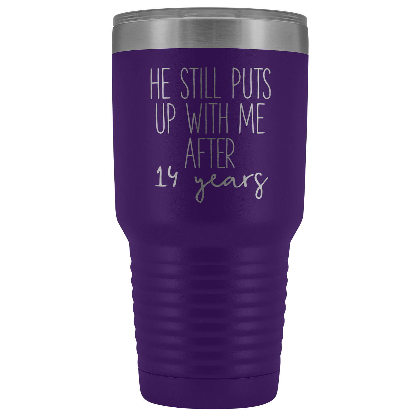 14th Anniversary Gift for Wife, 14th Anniversary for Her, 14 Anniversary Gift, Tumbler Mug