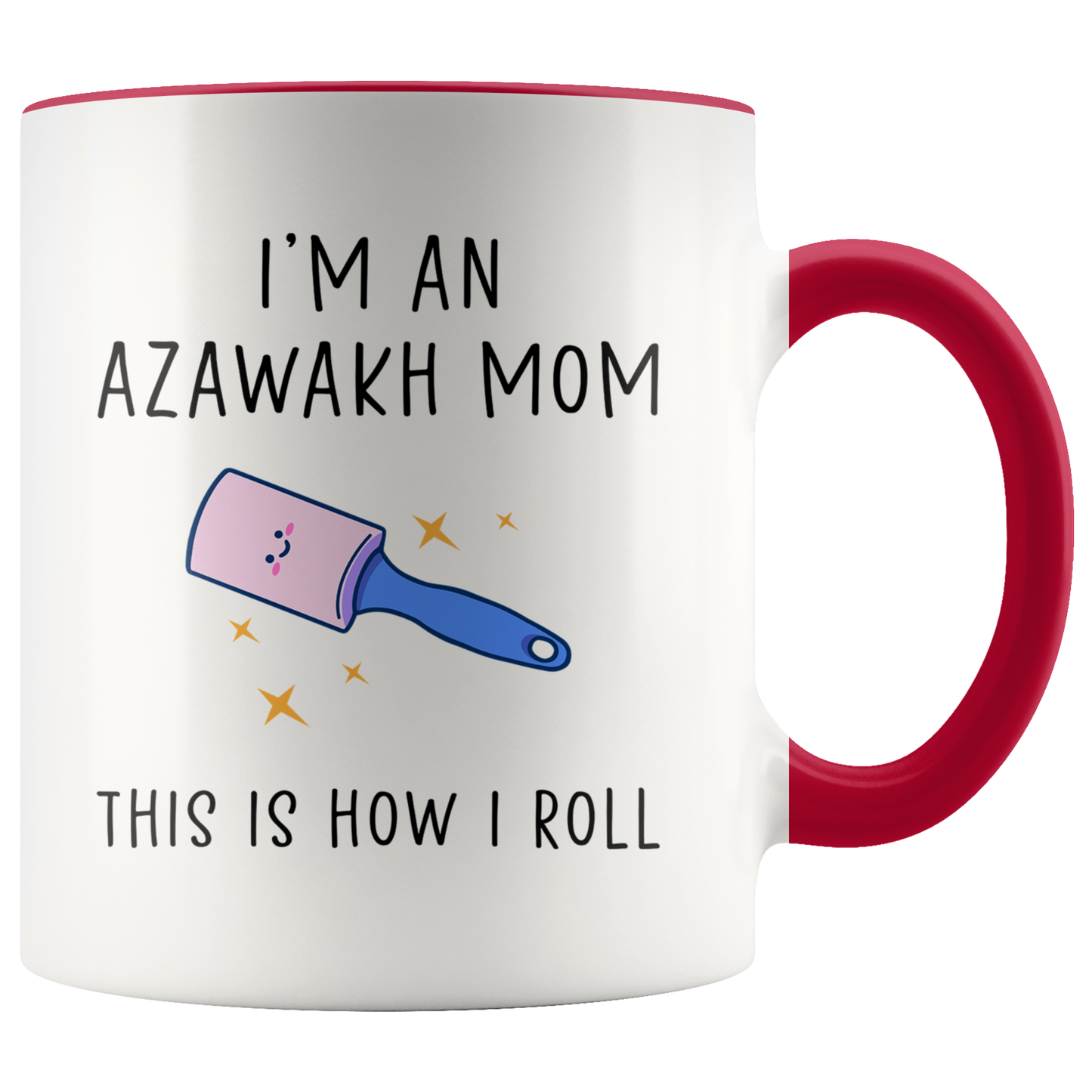 Azawakh Mom Gifts, Coffee Mug, Two Tone Accent Cup, Birthday Gift for Men and Women