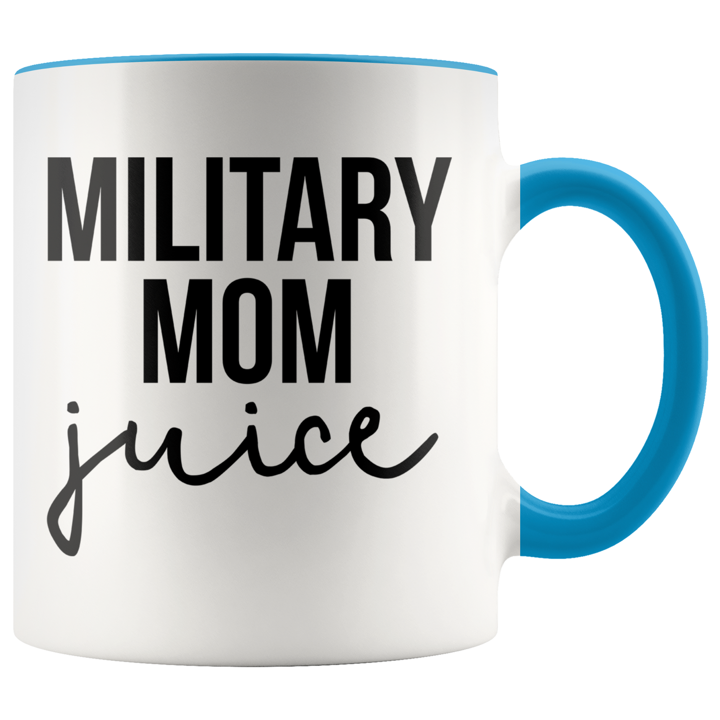 Military Mom Gifts, Coffee Mug, Two Tone Accent Cup, Birthday Gift for Men and Women