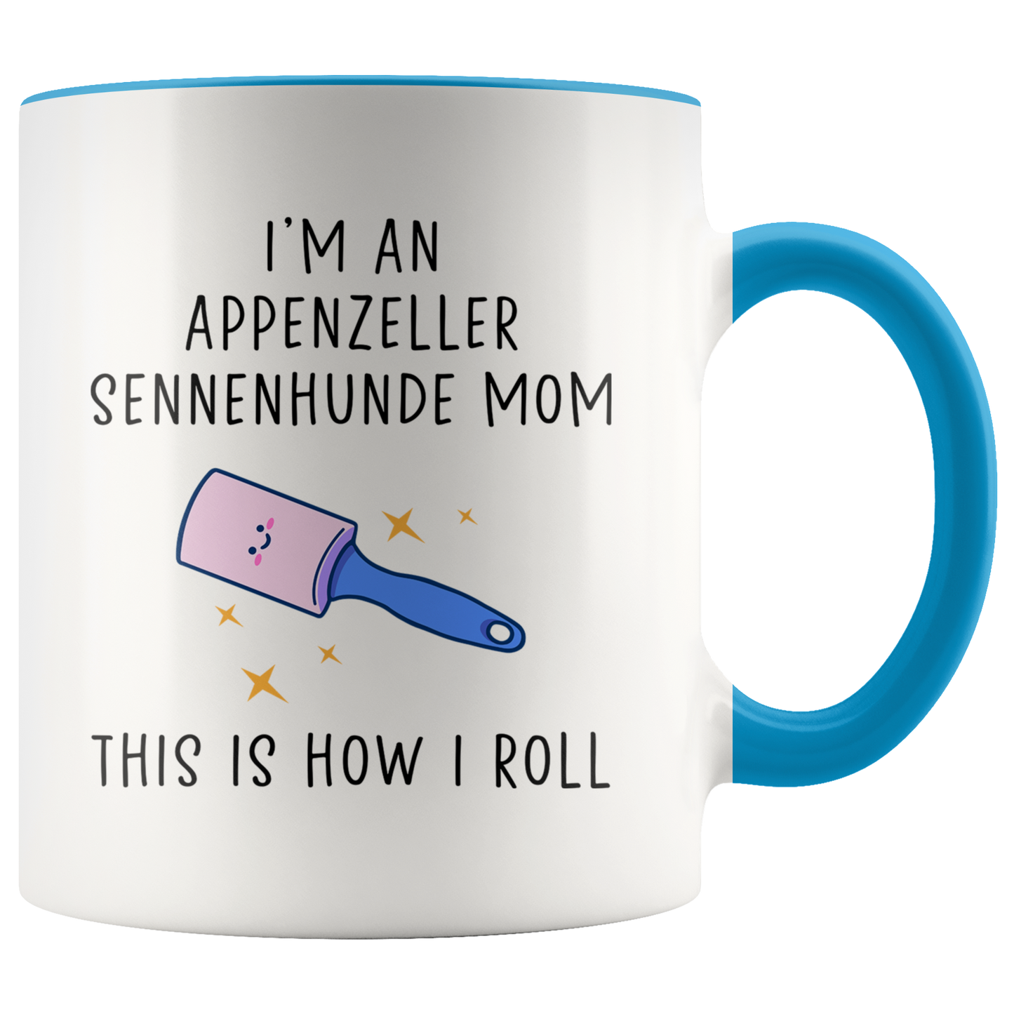 Appenzeller Sennenhunde Mom Gifts, Coffee Mug, Two Tone Accent Cup, Birthday Gift for Men and Women