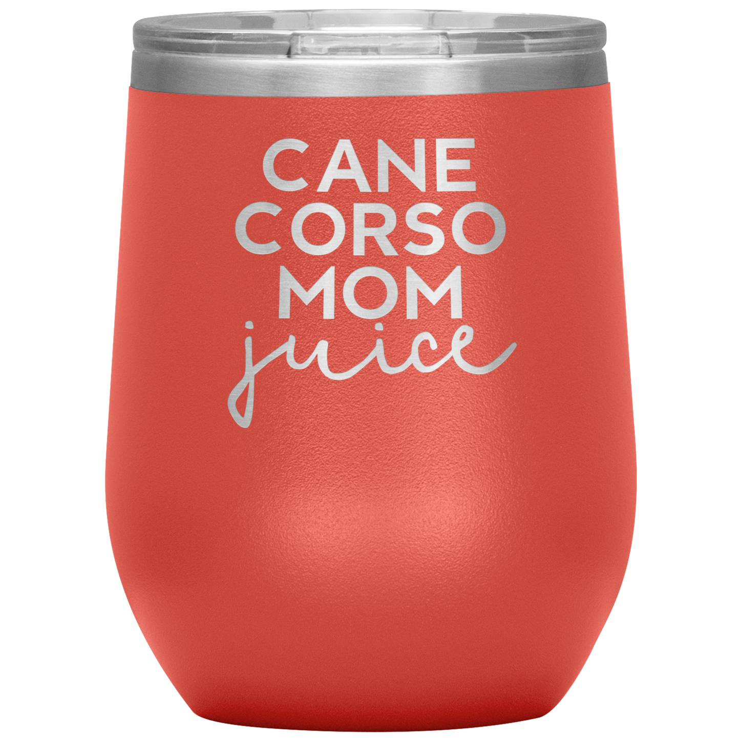 Cane Corso Mamma Wine Tumbler, Cane Corso Mamma Doni, Cane Corso Mamma Wine Cup, Regali di compleanno per Uomini e Donne