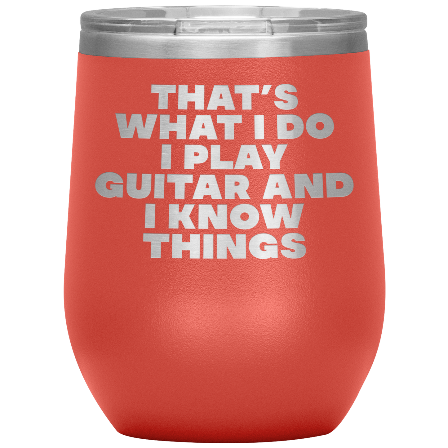 Guitarist Wine Tumbler, Guitarist Gifts, Travel Wine Cup, Birthday Gifts for Men and Women