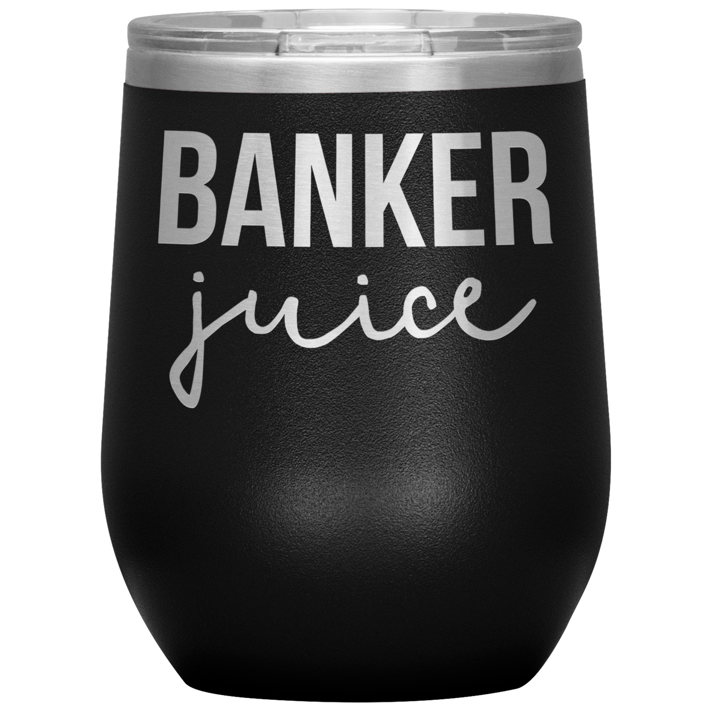 Banker Wine Tumbler, Funny Gifts, Travel Wine Cup, Birthday Gifts for Men and Women