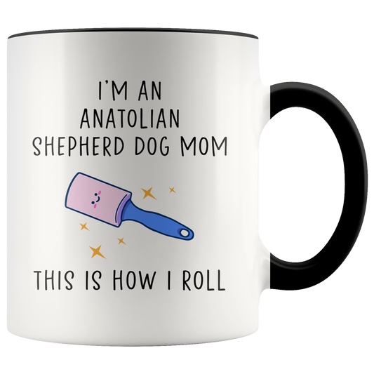 Anatolian Shepherd Dog Mom Gifts, Coffee Mug, Two Tone Accent Cup, Birthday Gift for Men and Women