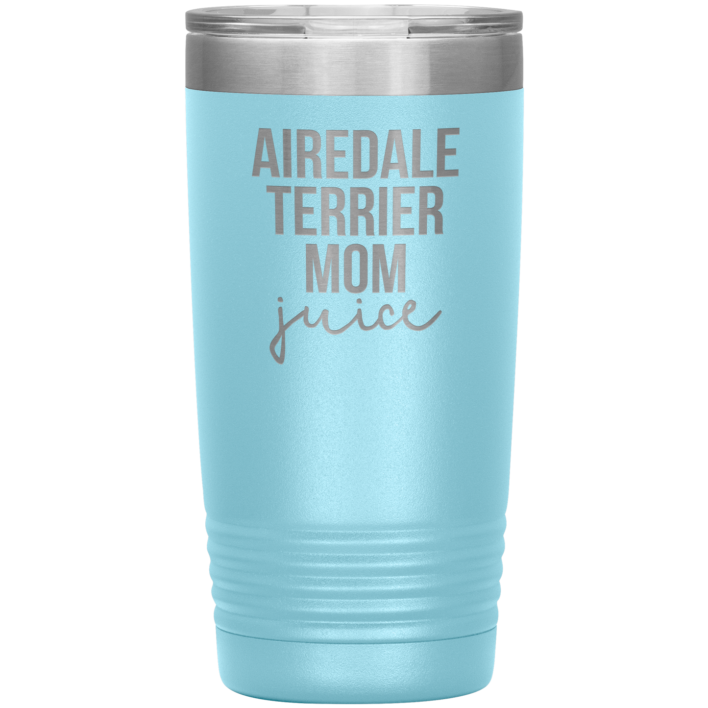 Airedale Terrier Mom Tumbler, Funny Travel Coffee Mug, Birthday Gifts for Men and Women