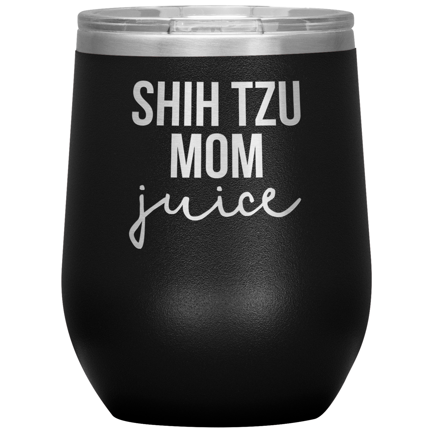 Shih Tzu Mom Wine Tumbler, Shih Tzu Mom Gifts, Travel Wine Cup, Birthday Gifts for Men and Women