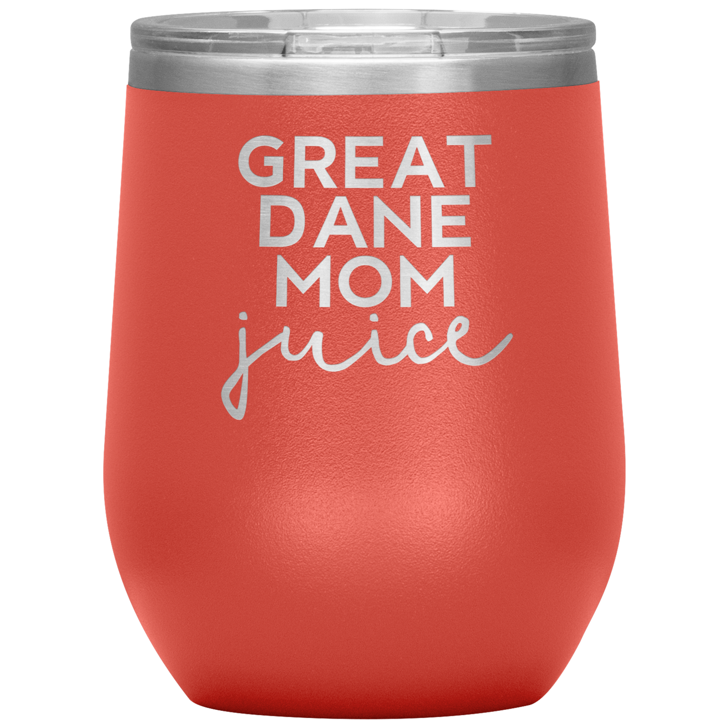 Great Dane Mom Wine Tumbler, Great Dane Mom Gifts, Travel Wine Cup, Birthday Gifts for Men and Women